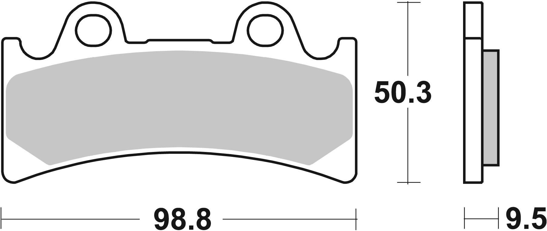 Brzdové obloženie BREMBO 07YA32SR
