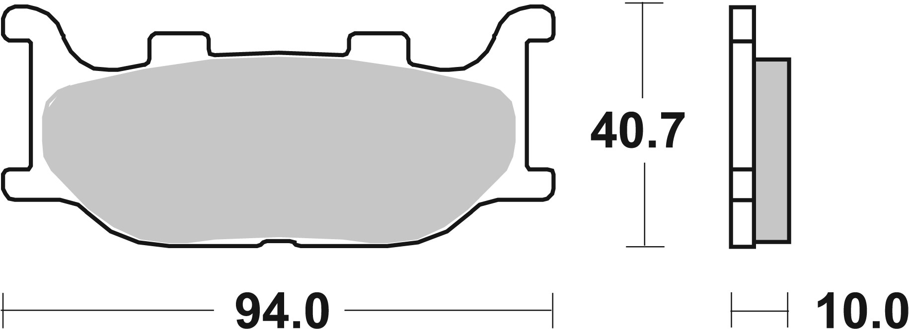 Brzdové obloženie BREMBO 07YA34LA