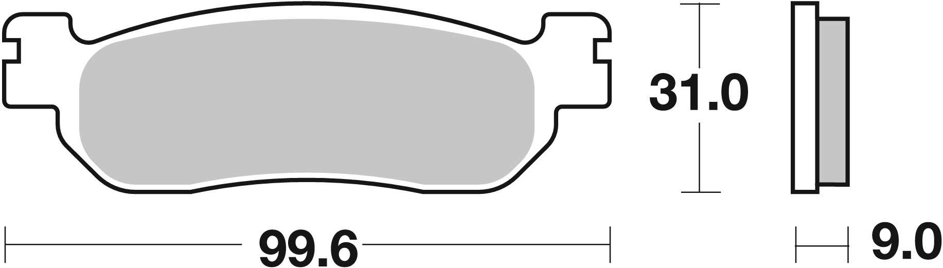 Brzdové obloženie BREMBO 07YA3707 CC ROAD