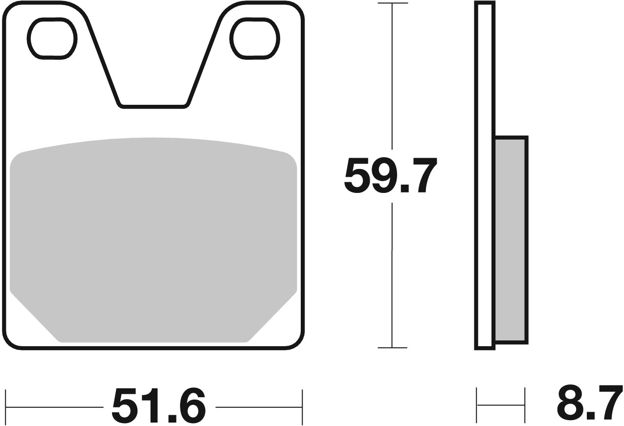 Brzdové obloženie BREMBO 07YA3807 CC ROAD