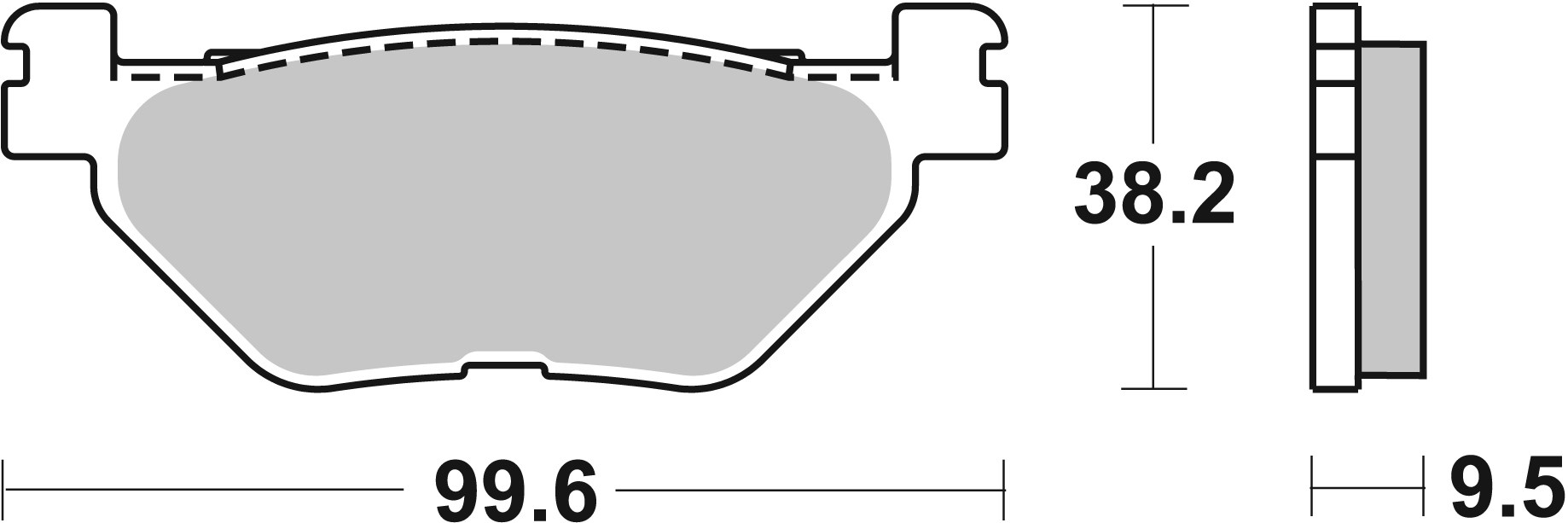 Brzdové obloženie BREMBO 07YA3908 CC ROAD