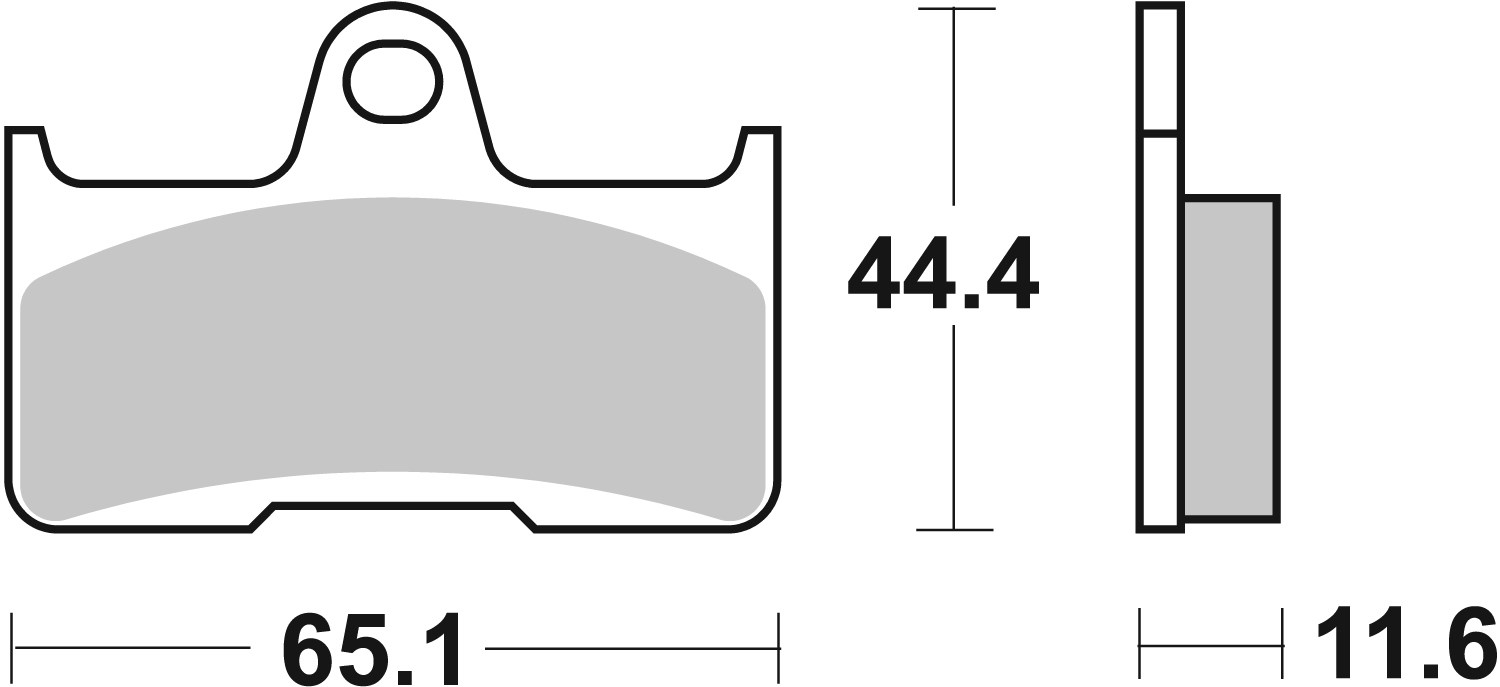 Brzdové obloženie BREMBO 07YA45SD pre ATV CFMOTO Gladiator X 450 / CForce 2016-2017, ATV CFMOTO Gladiator X 625 / CForce 2019