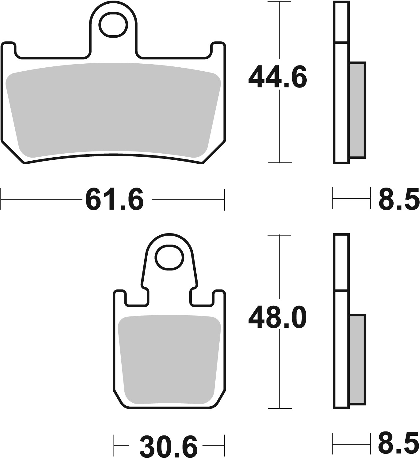 Brzdové obloženie BREMBO 07YA46SR
