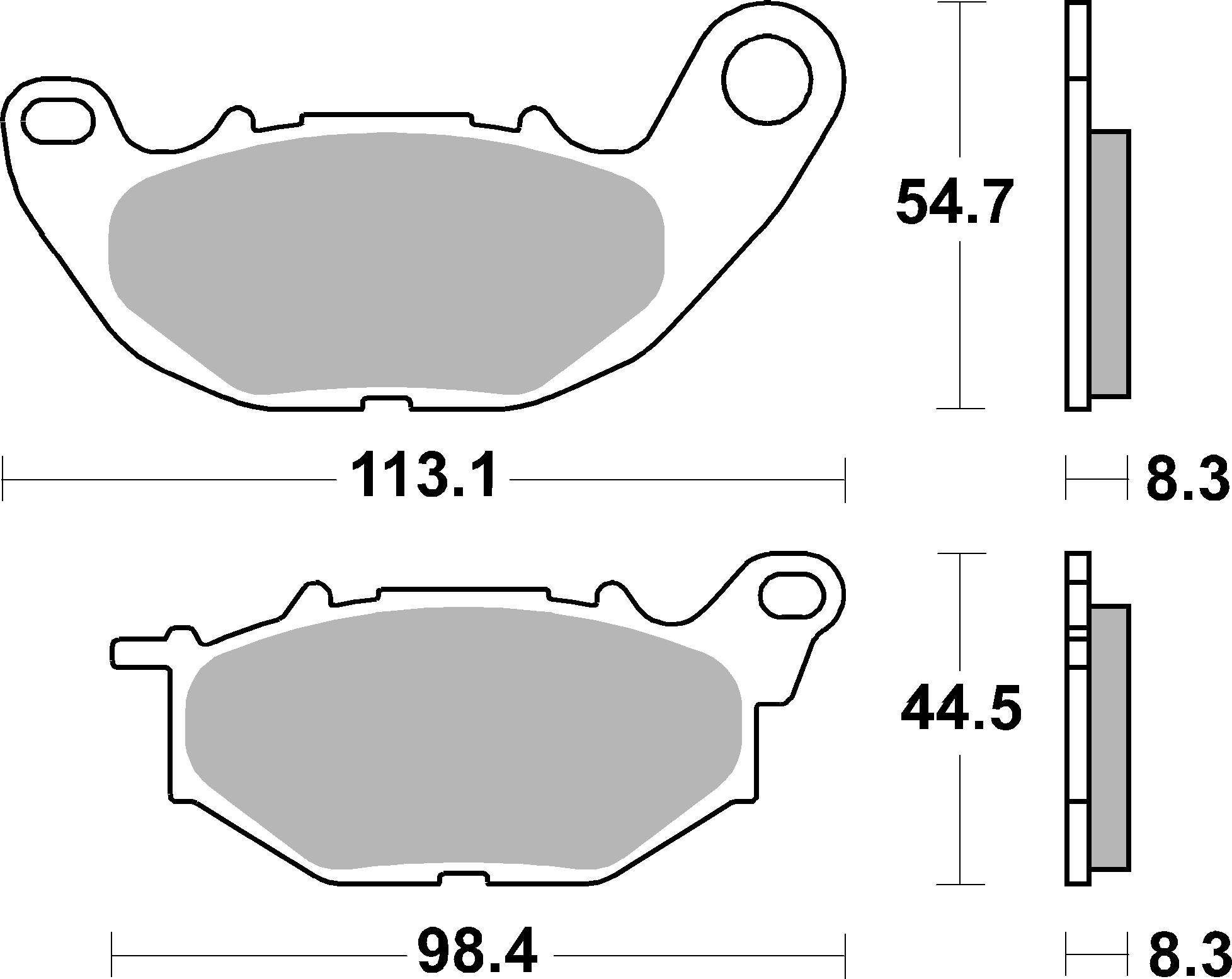 Brzdové obloženie BREMBO 07YA52SA