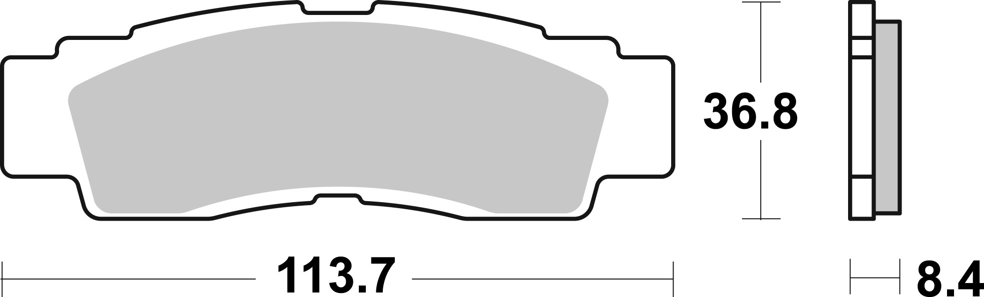 Brzdové obloženie BREMBO 07YA56SD