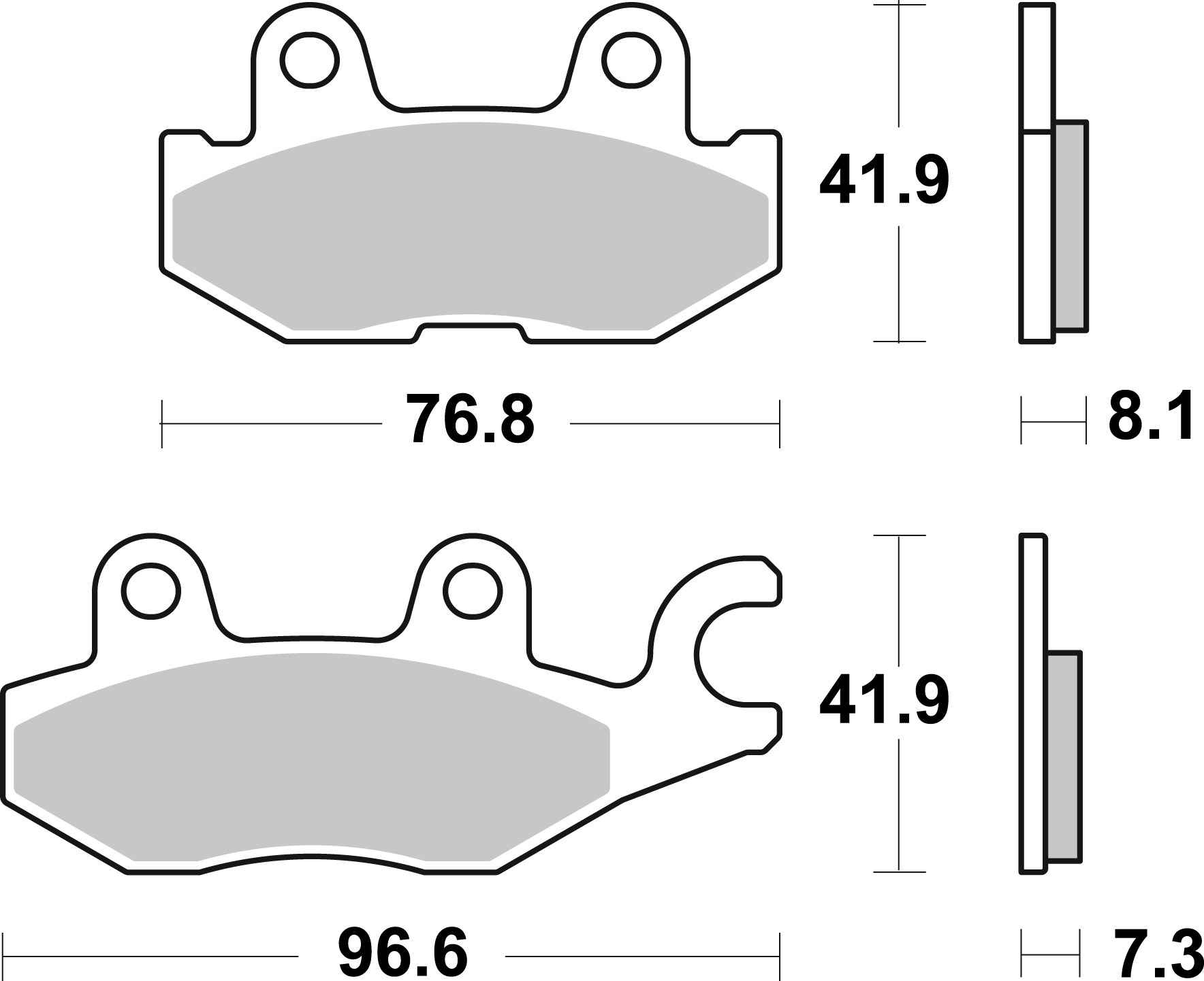 Brzdové obloženie BREMBO 07YA57SD
