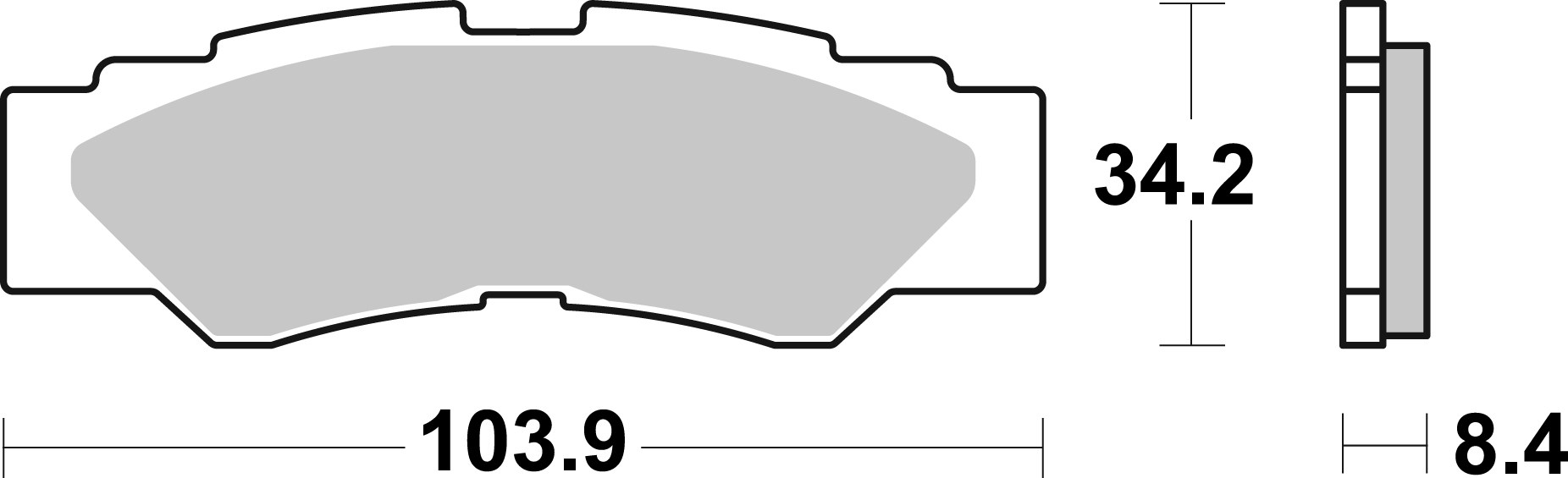 Brzdové obloženie BREMBO 07YA59SD