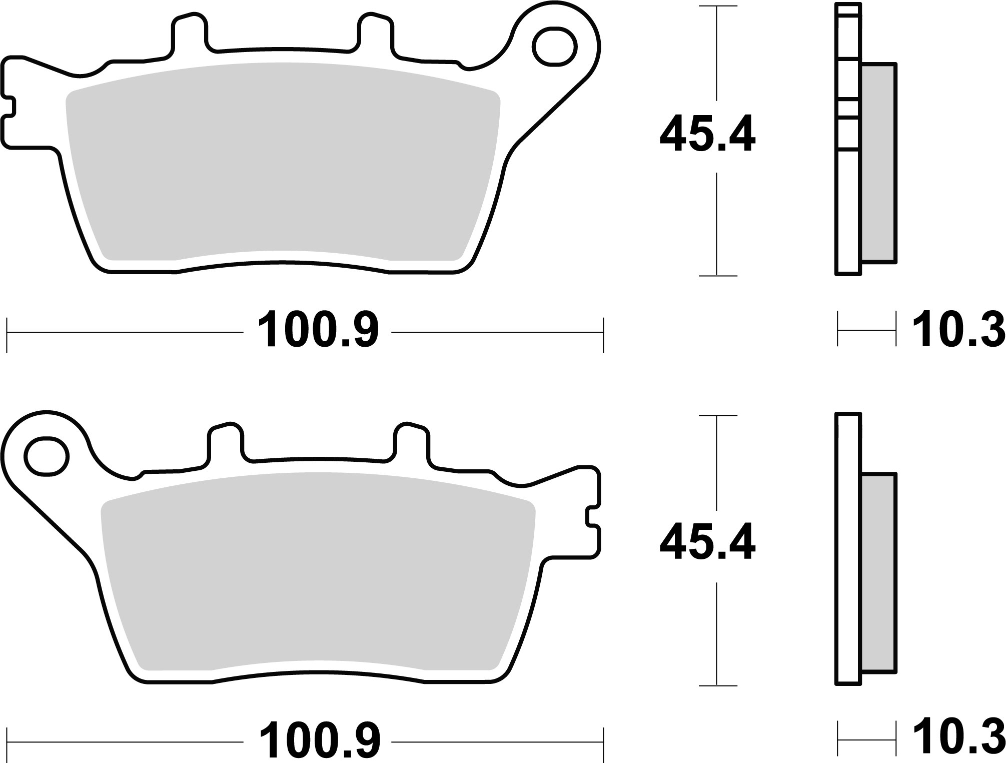 Brzdové obloženie BREMBO 07YA60SP pre YAMAHA MXT 850 Niken / GT 2018-2022