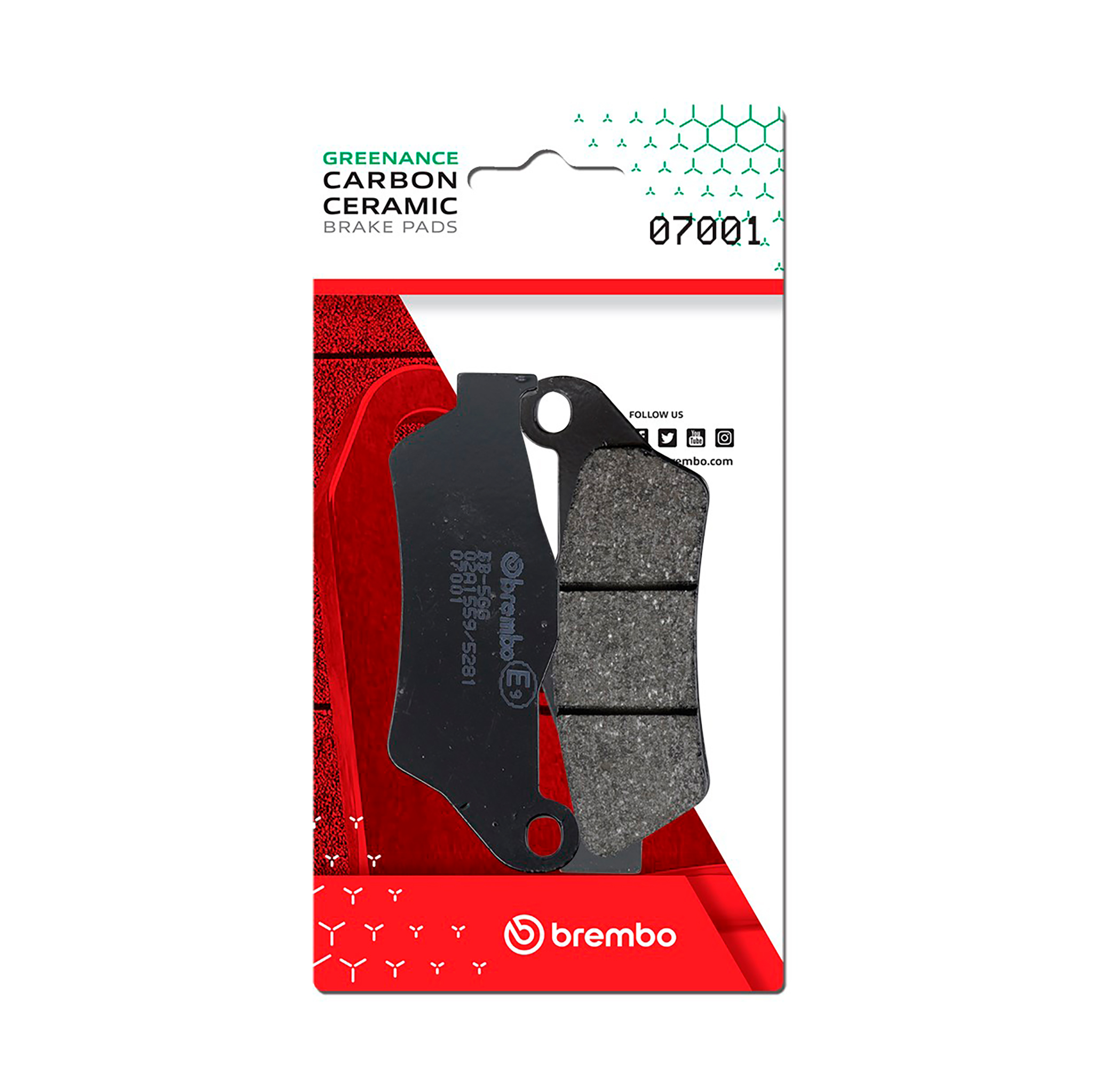 Brzdové obloženie BREMBO 07001 CC SCOOTER