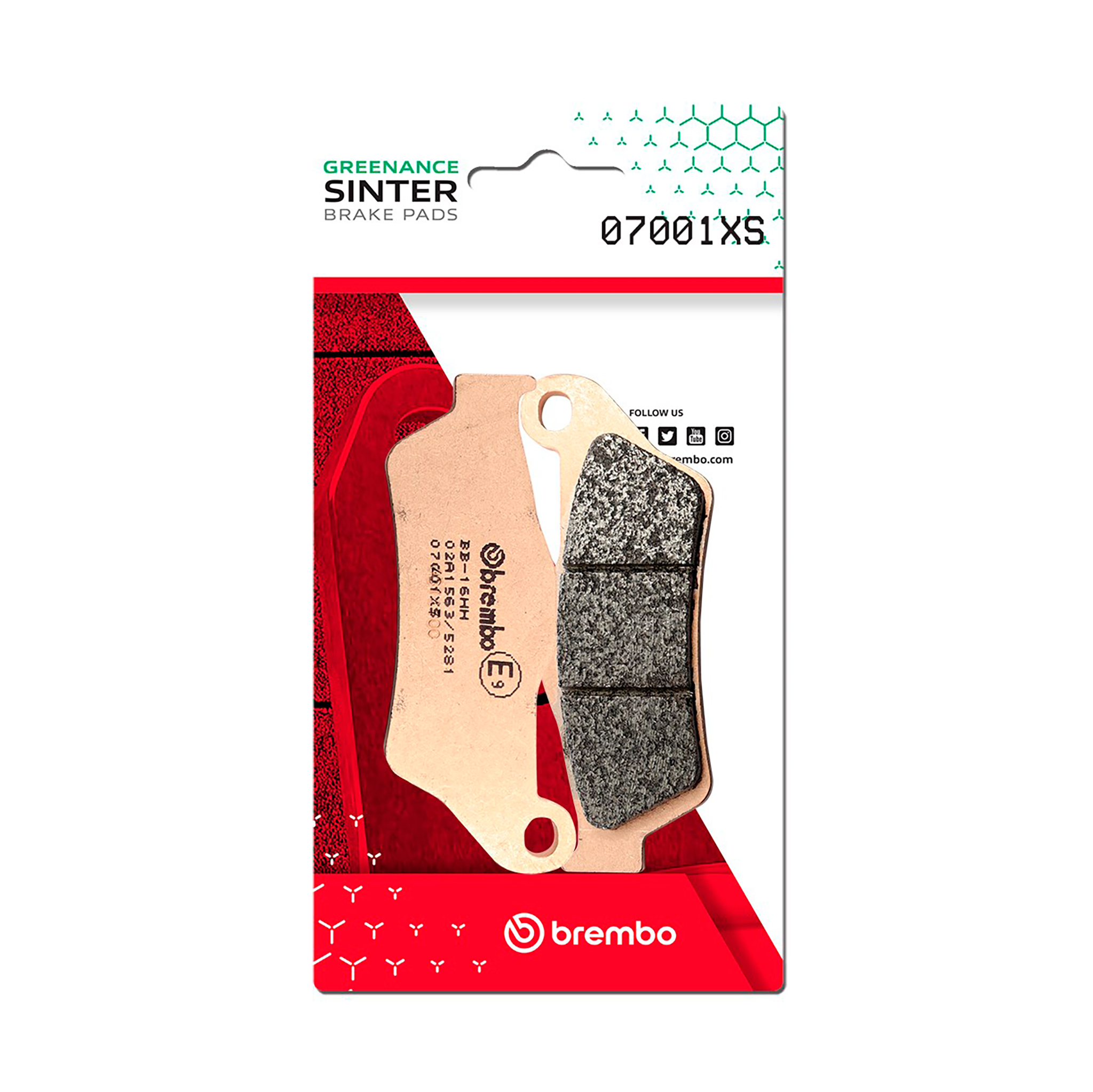 Brzdové obloženie BREMBO 07001XS