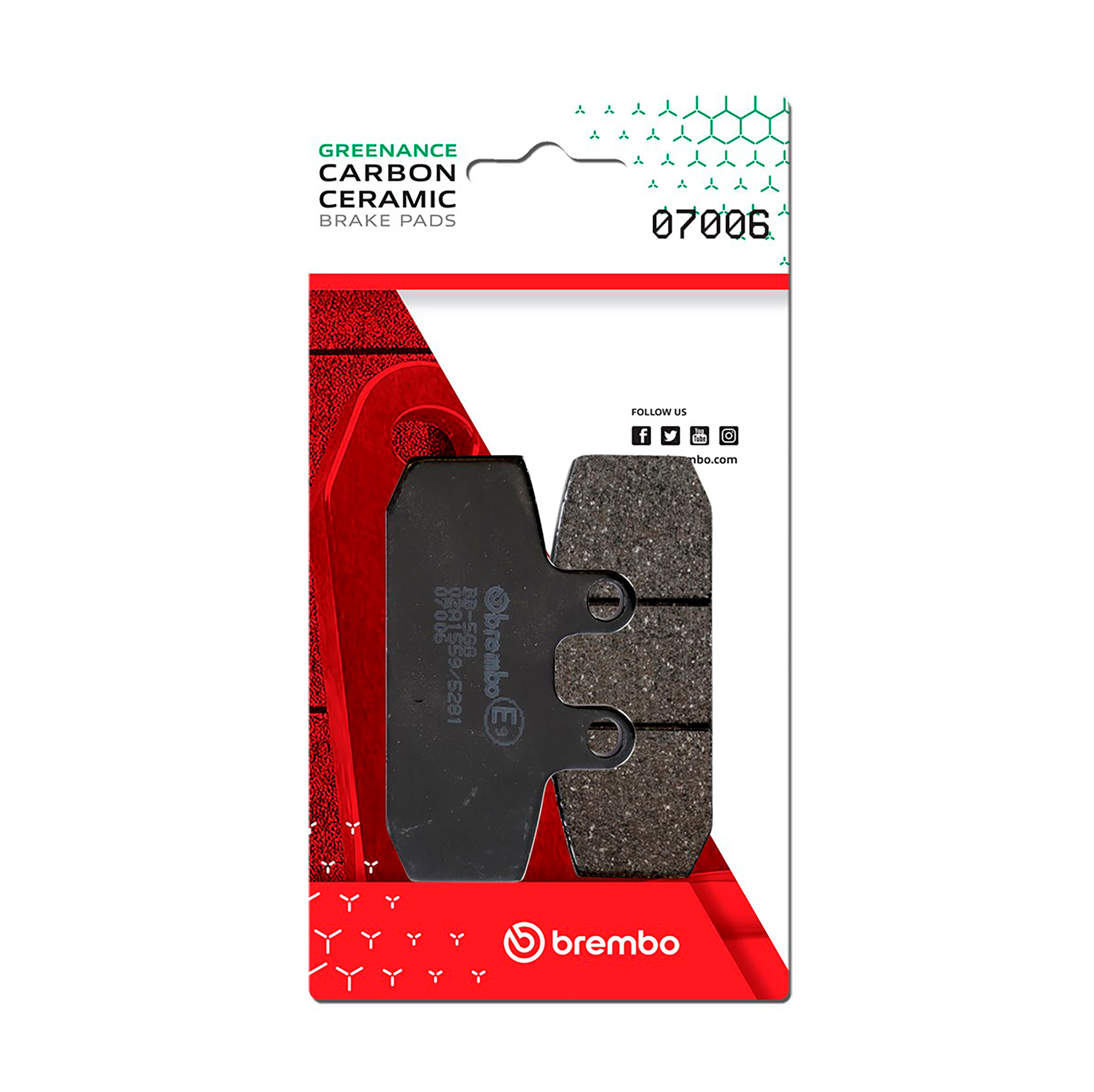 Brzdové obloženie BREMBO 07006 CC SCOOTER