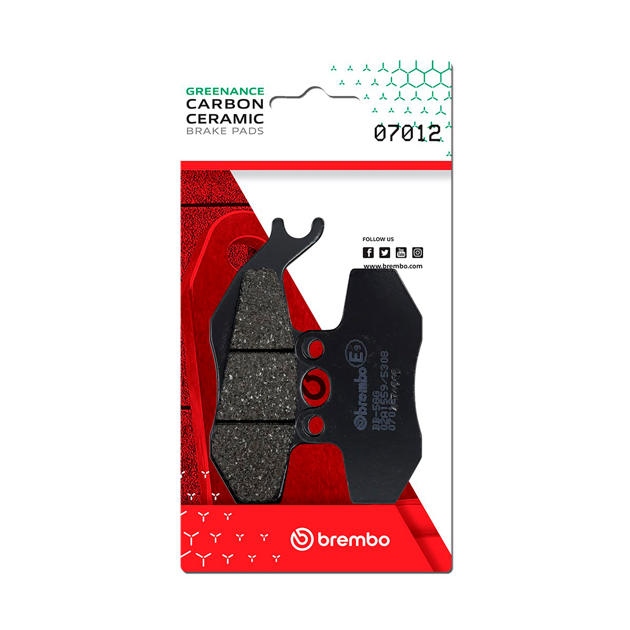 Brzdové obloženie BREMBO 07012 CC SCOOTER