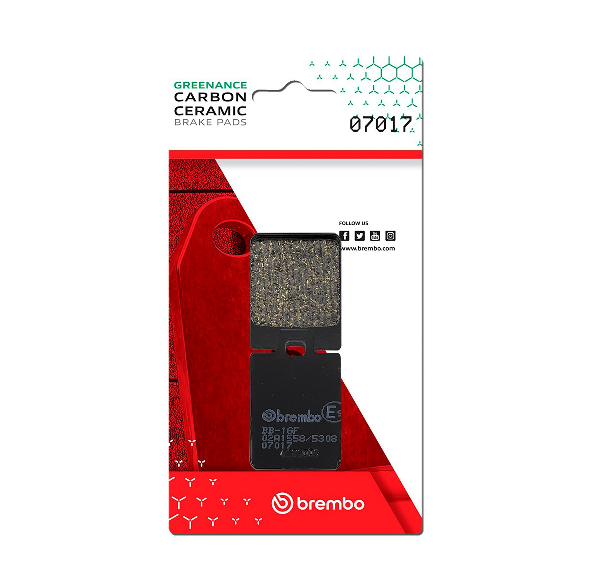 Brzdové obloženie BREMBO 07017 CC SCOOTER