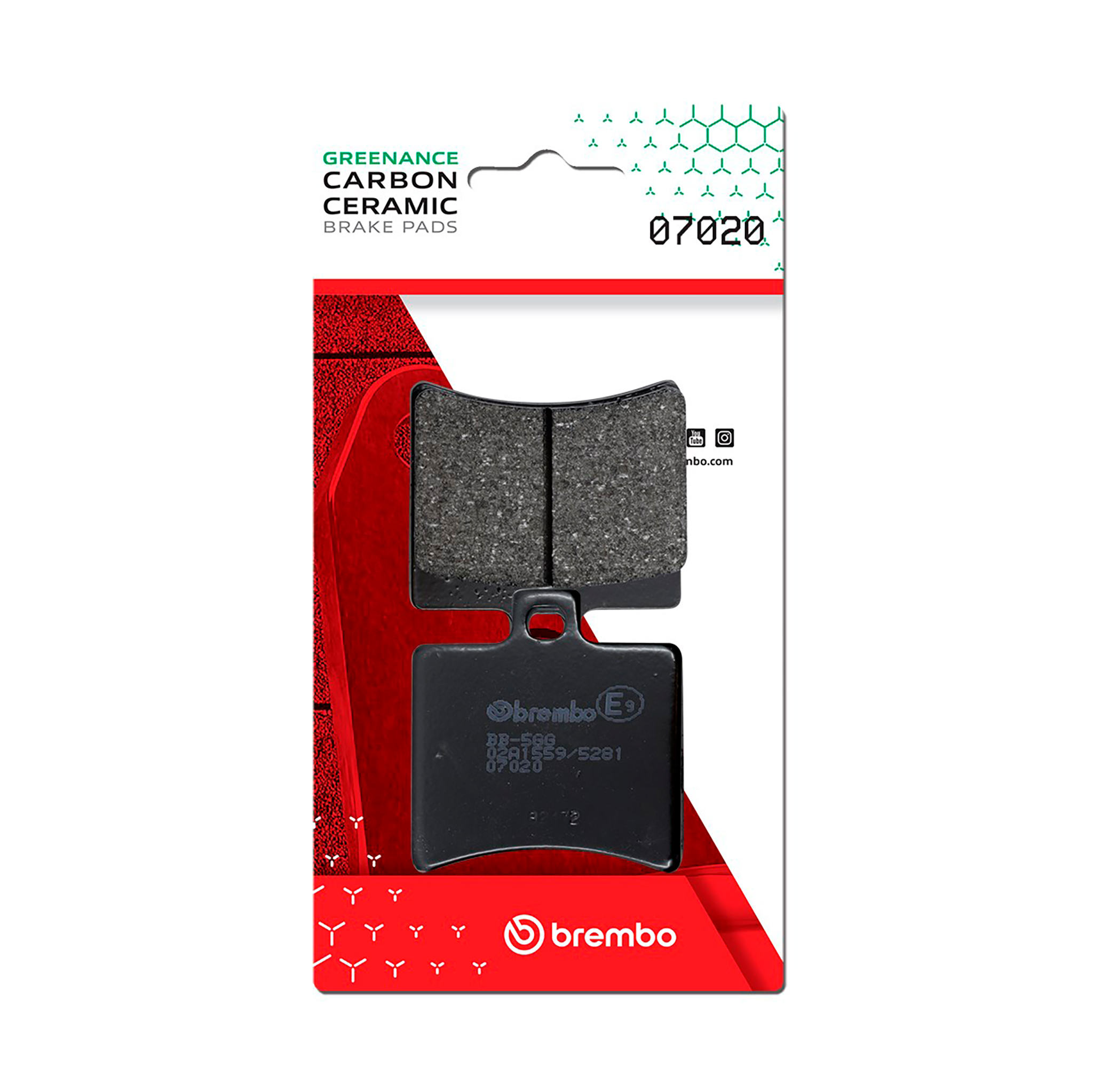 Brzdové obloženie BREMBO 07020 CC SCOOTER