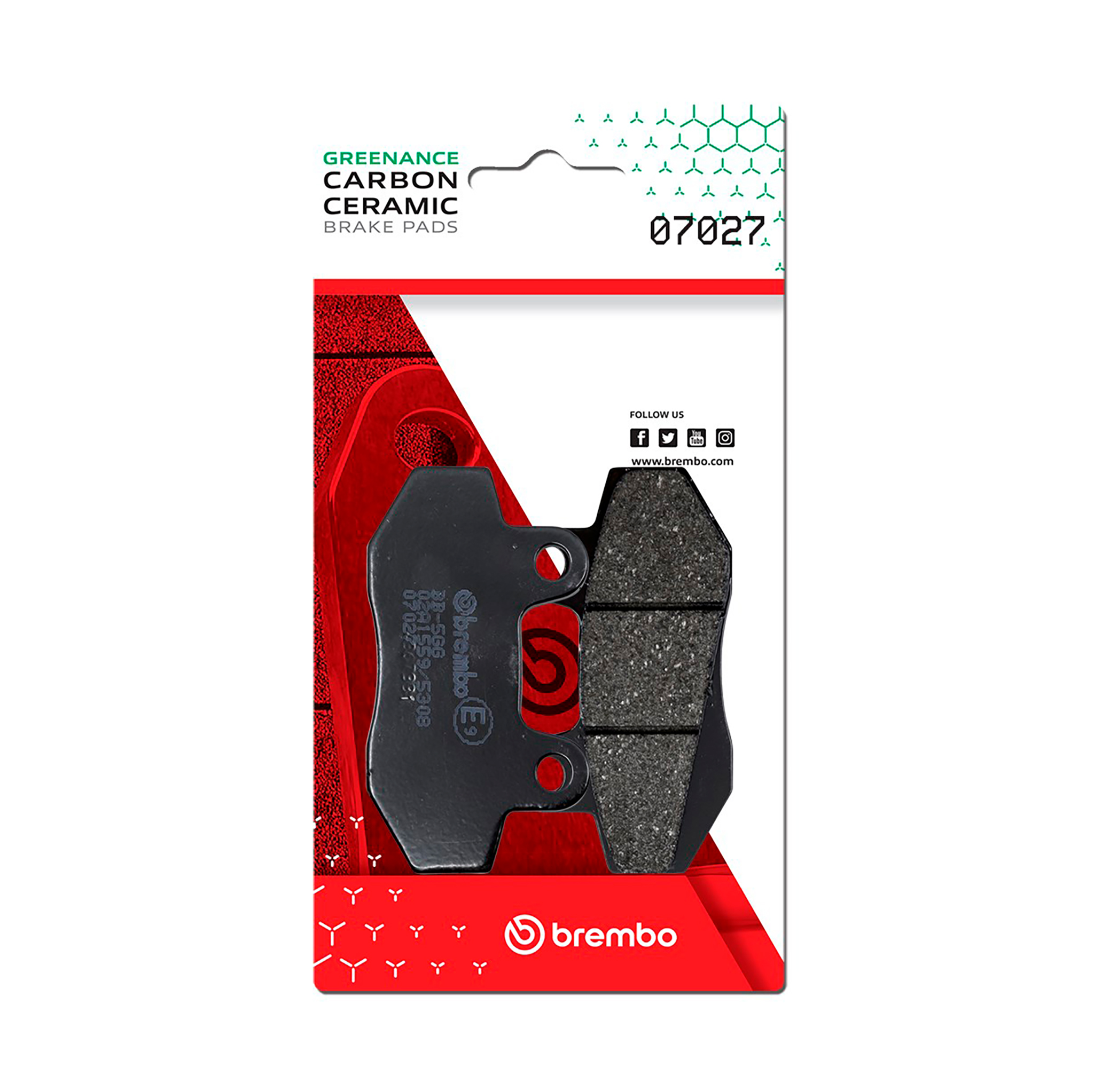 Brzdové obloženie BREMBO 07027 CC SCOOTER pre HYOSUNG Exceed 125 2002-2006, HYOSUNG Boomer 125 2003