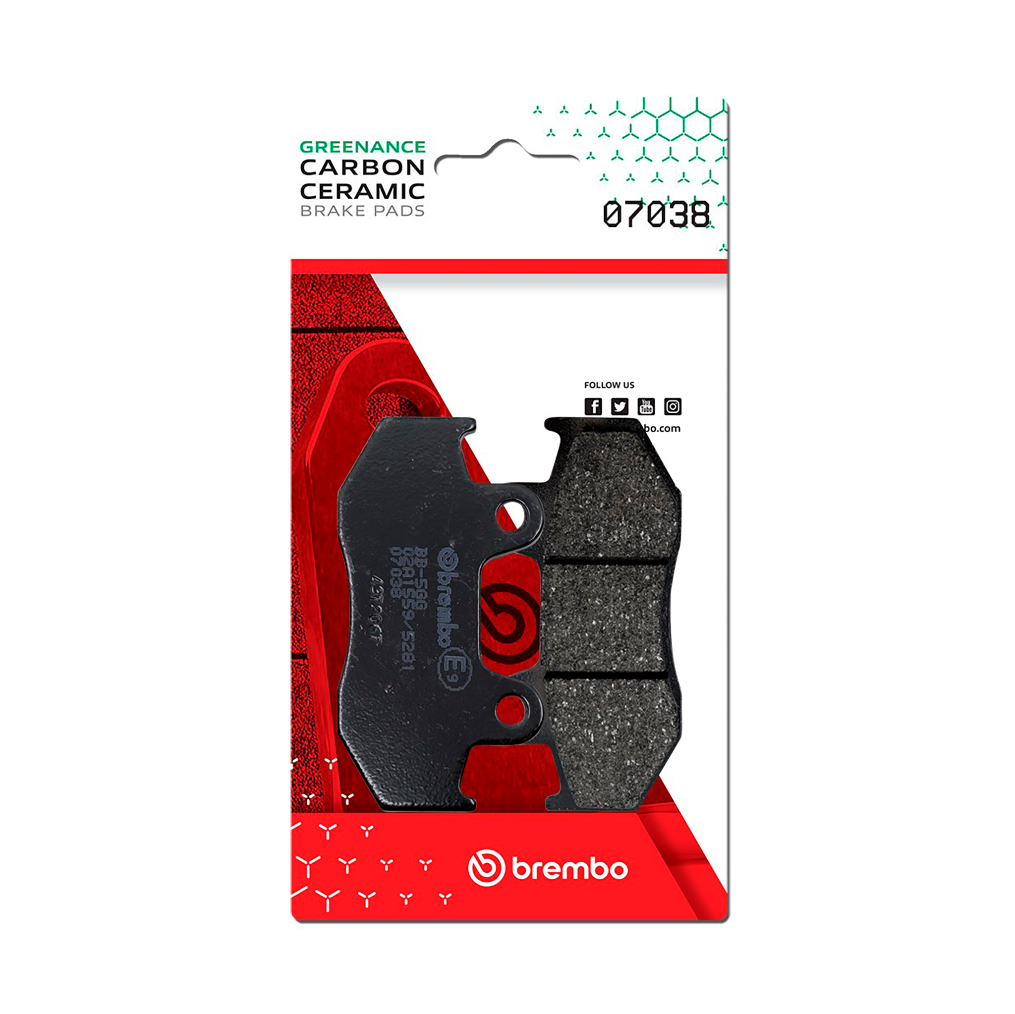 Brzdové obloženie BREMBO 07038 CC SCOOTER