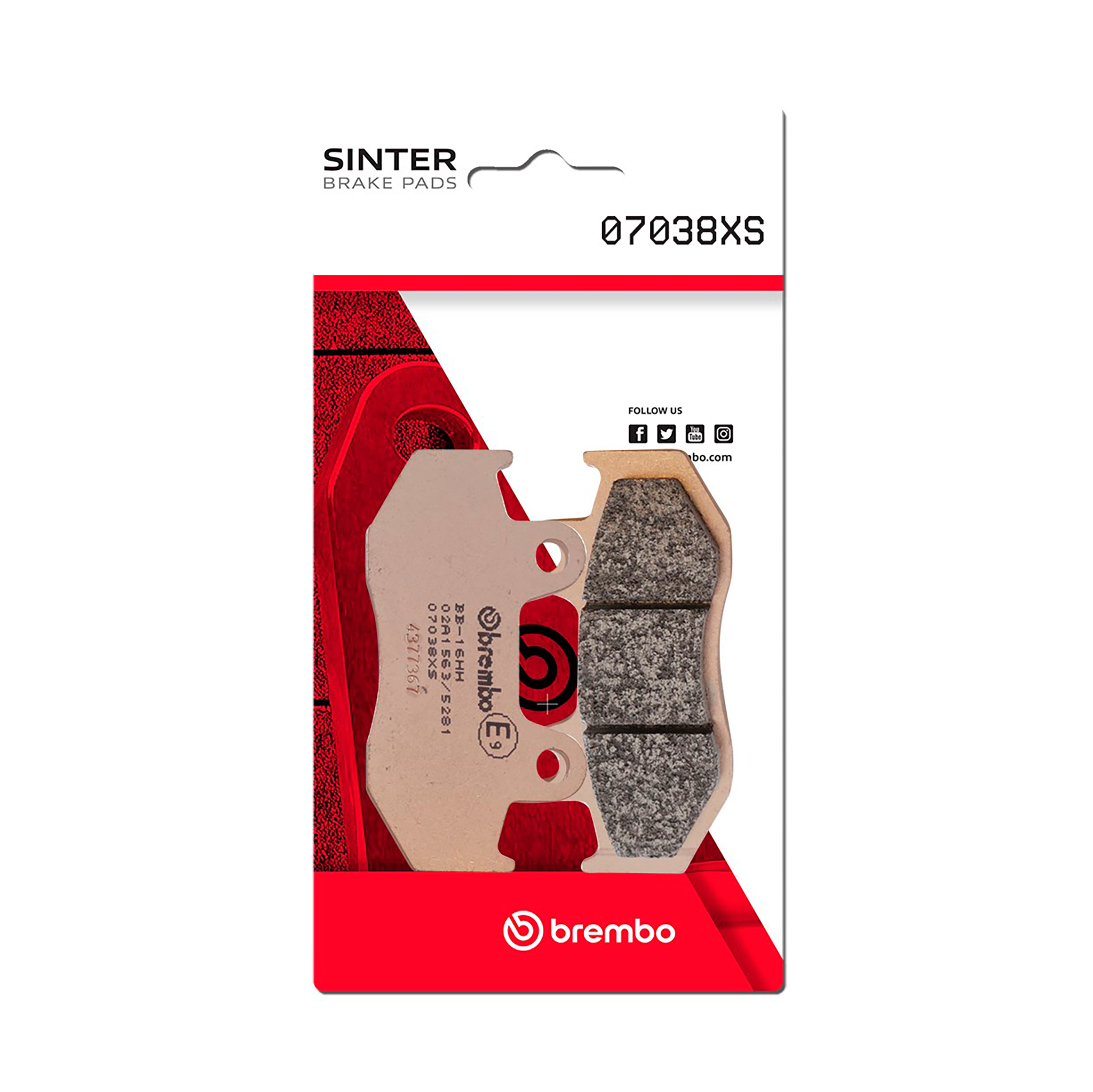 Brzdové obloženie BREMBO 07038XS