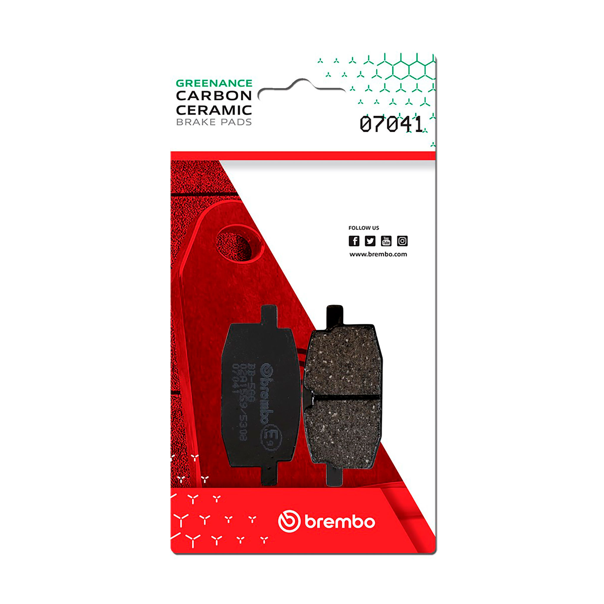 Brzdové obloženie BREMBO 07041 CC SCOOTER pre YAMAHA CW 50 BWS 2003-2005, PEUGEOT V-Clic 50 2008-2013