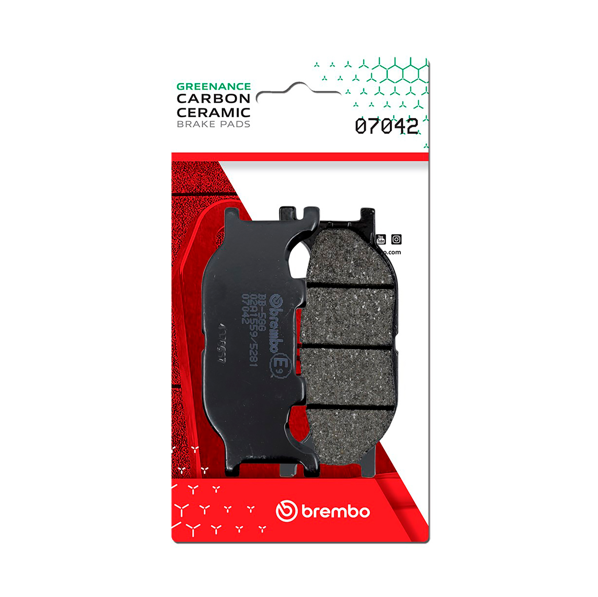 Brzdové obloženie BREMBO 07042 CC SCOOTER