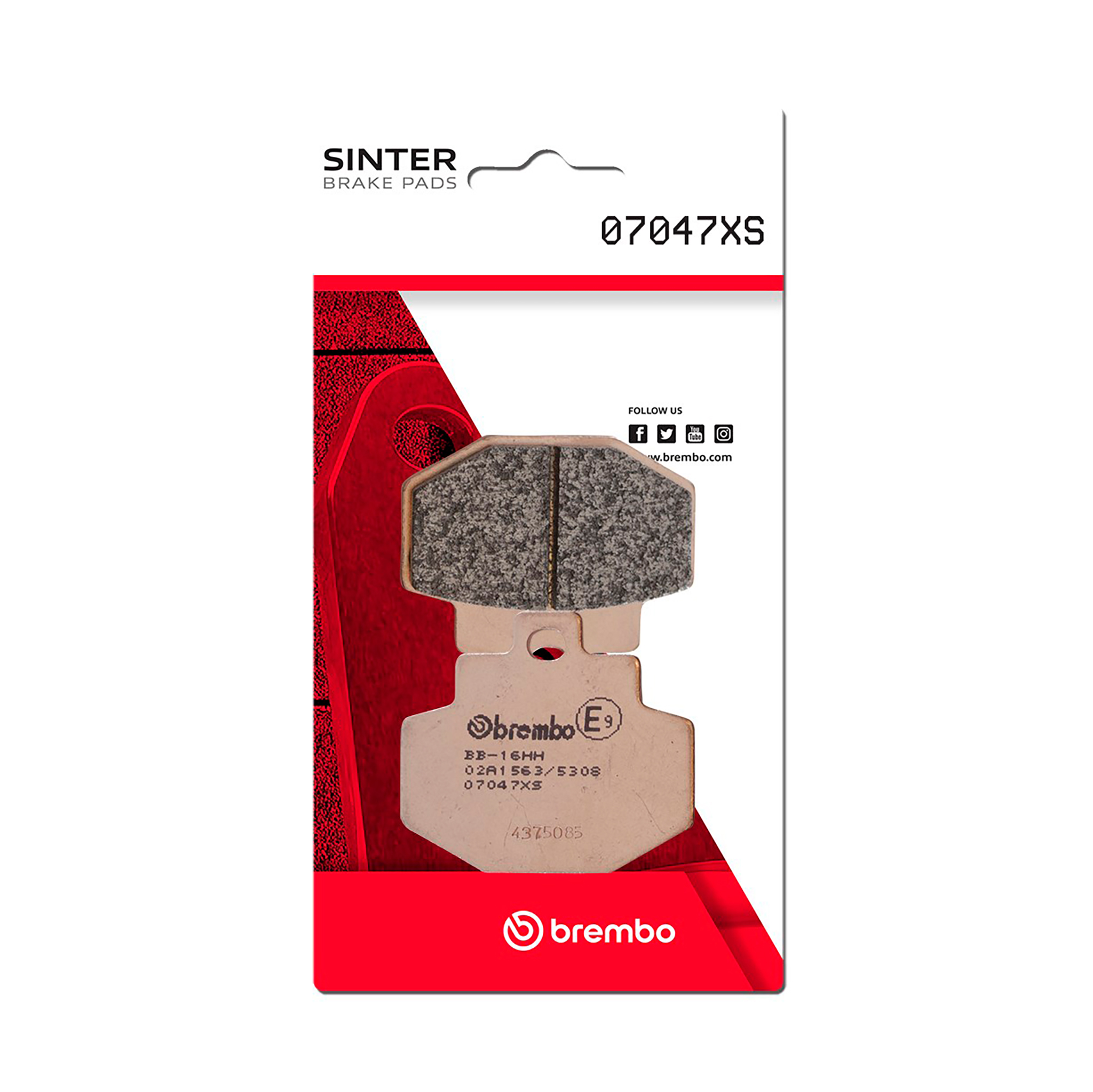 Brzdové obloženie BREMBO 07047XS