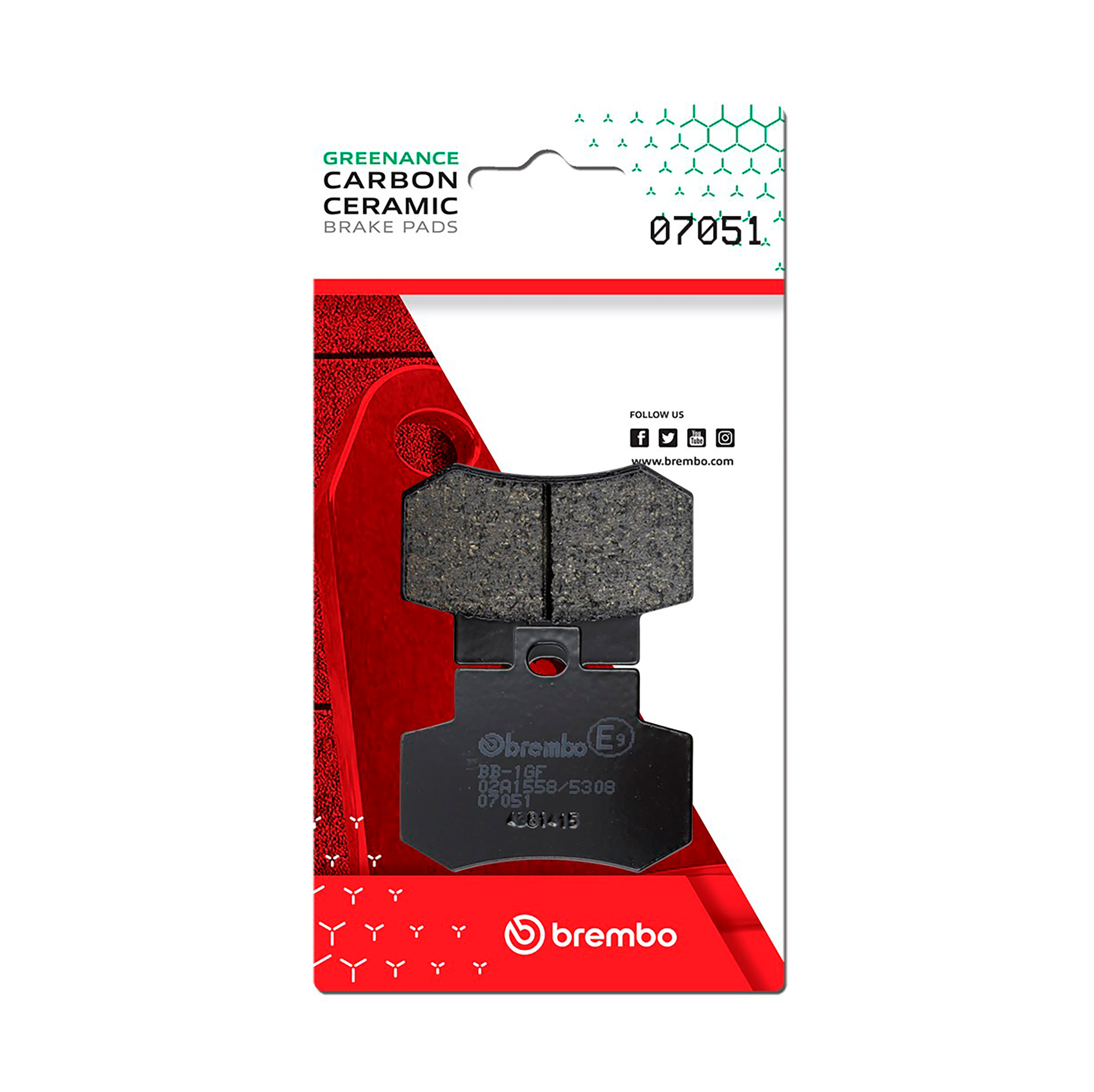 Brzdové obloženie BREMBO 07051 CC SCOOTER pre KYMCO Grand dink 250 2001-2010