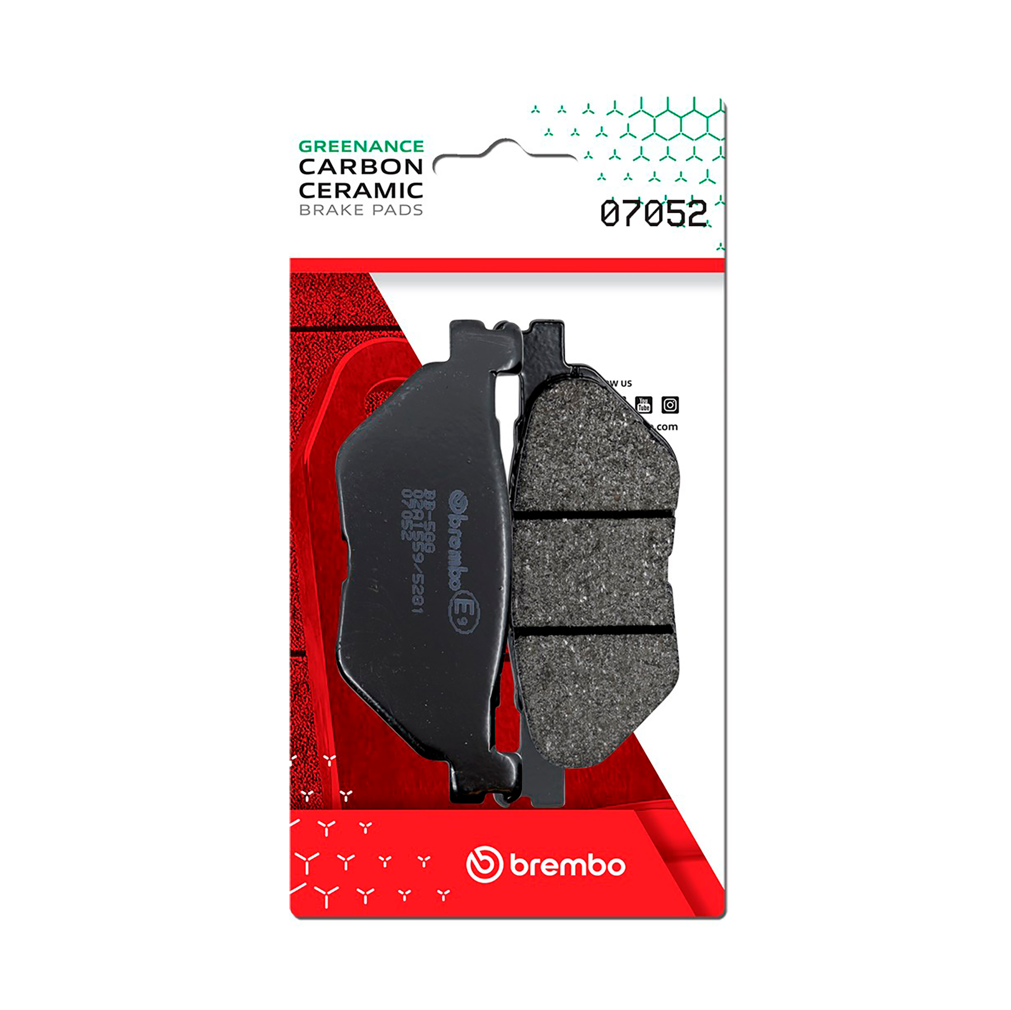 Brzdové obloženie BREMBO 07052 CC SCOOTER