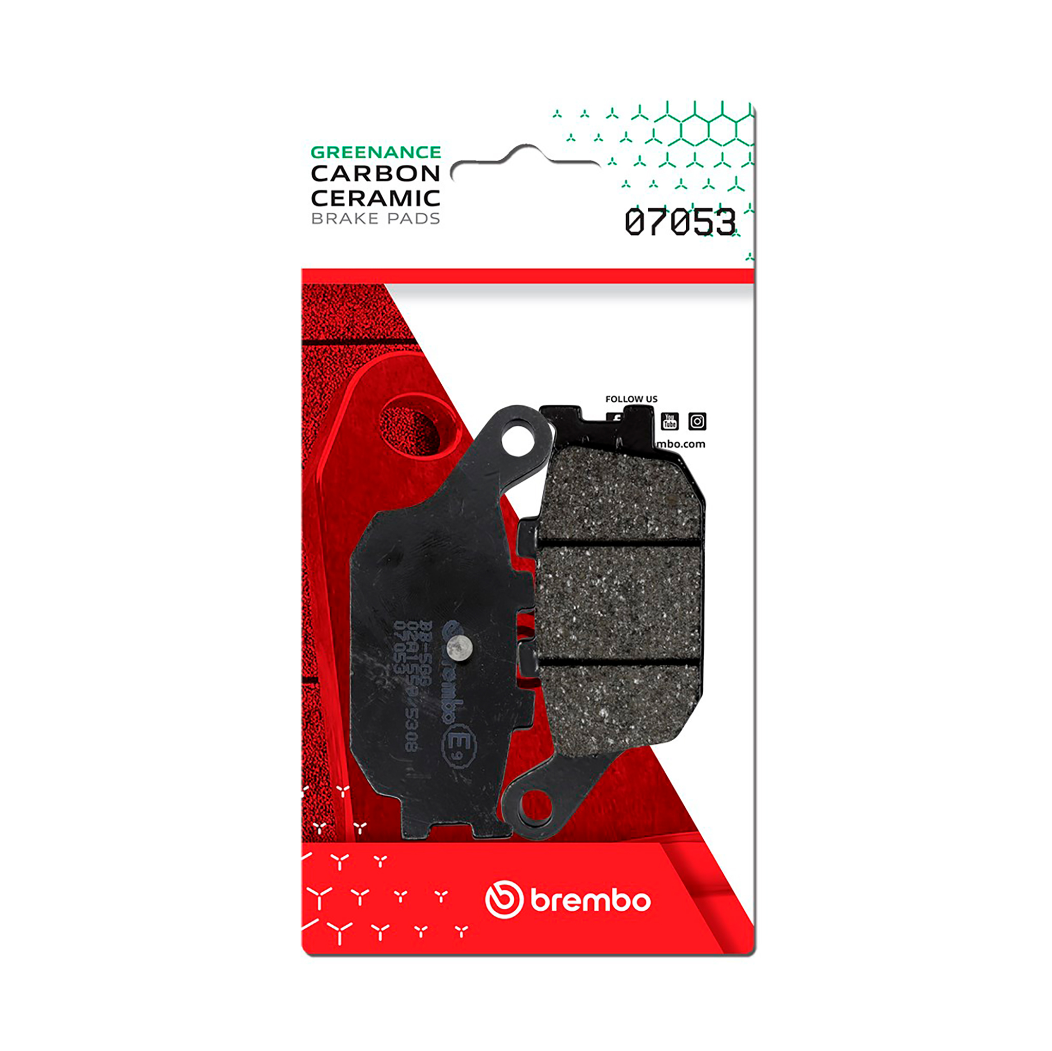 Brzdové obloženie BREMBO 07053 CC SCOOTER pre HONDA Jazz 250 2001-2004, HONDA NSS 250 Forza 2000-2004