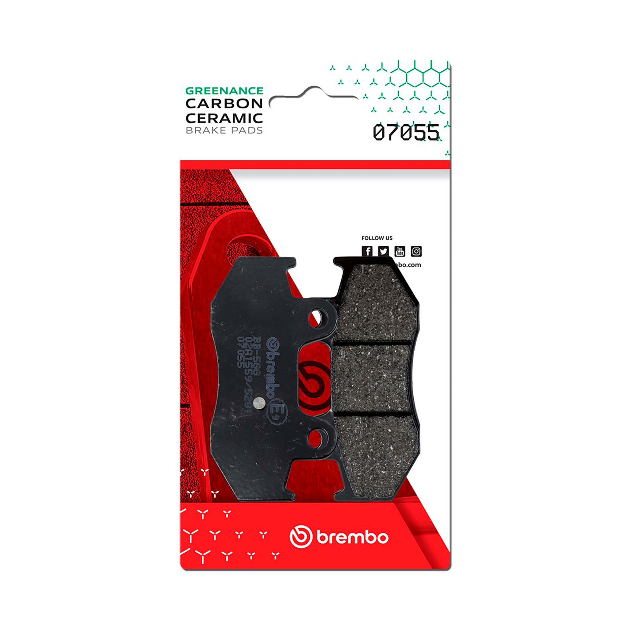 Brzdové obloženie BREMBO 07055 CC SCOOTER pre SUZUKI AN 250 Burgman 2004-2006, SUZUKI AN 400 Burgman 2001-2006