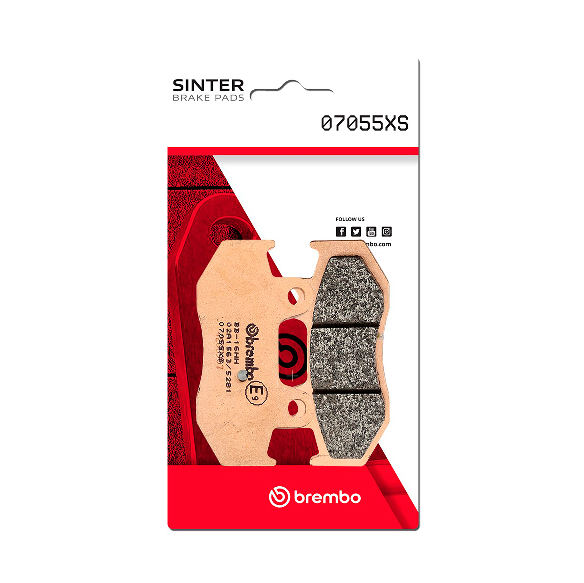 Brzdové obloženie BREMBO 07055XS pre SUZUKI AN 250 Burgman 2004-2006, SUZUKI AN 400 Burgman 2001-2006