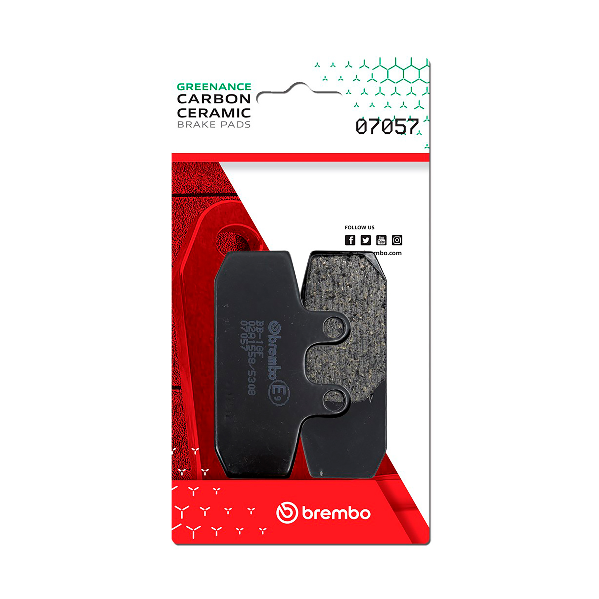 Brzdové obloženie BREMBO 07057 CC SCOOTER pre APRILIA Atlantic 500 2002-2005