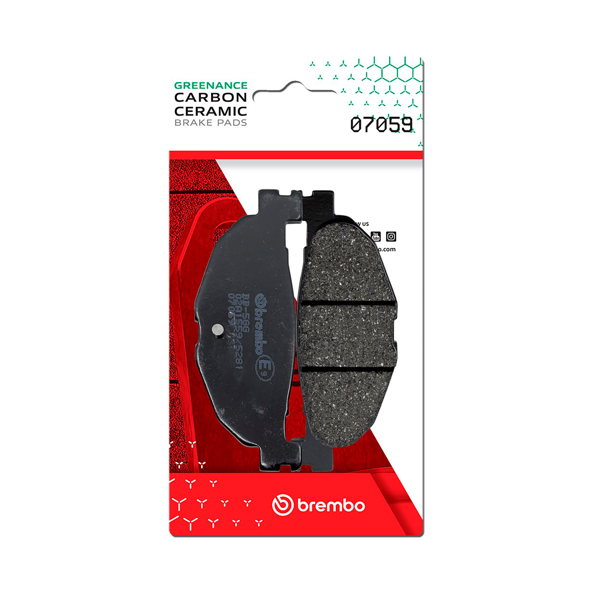 Brzdové obloženie BREMBO 07059 CC SCOOTER pre YAMAHA XP 500 T-MAX 2004-2011, YAMAHA YP 400 Majesty 2004-2013