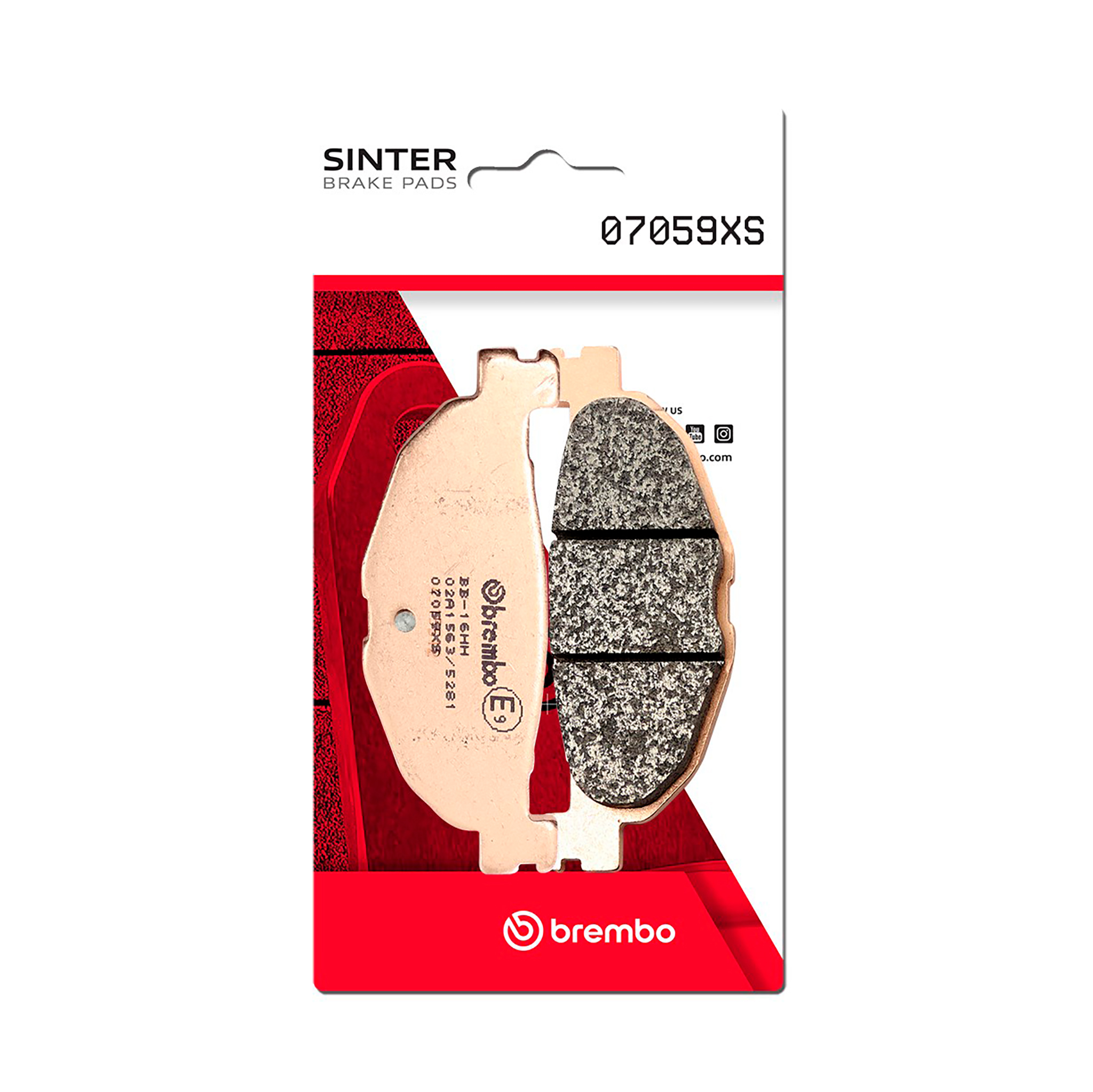 Brzdové obloženie BREMBO 07059XS pre YAMAHA XP 500 T-MAX 2004-2011, YAMAHA YP 400 Majesty 2004-2013