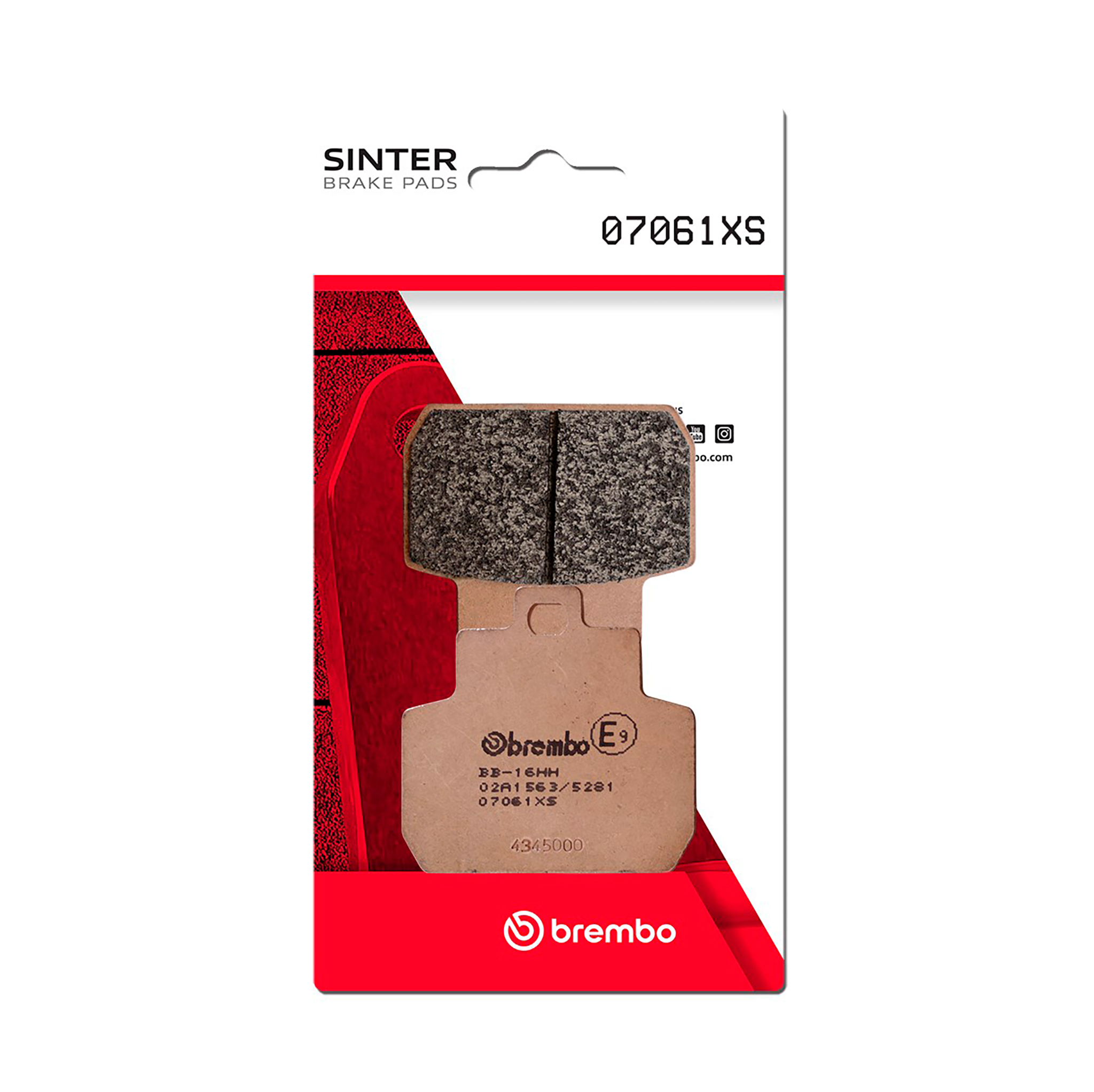 Brzdové obloženie BREMBO 07061XS