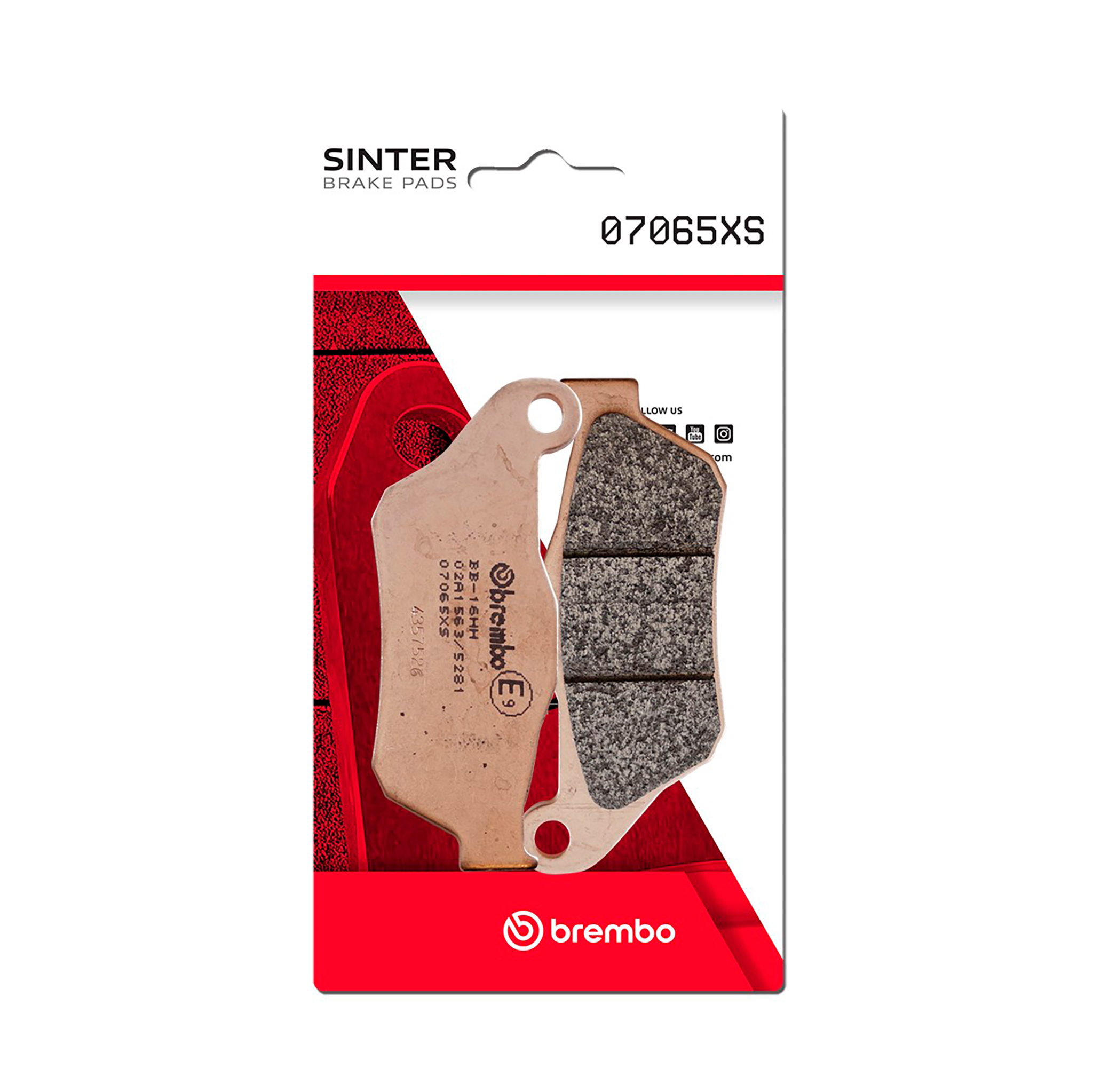 Brzdové obloženie BREMBO 07065XS pre YAMAHA YP 125 X-MAX 2005-2026, YAMAHA YP 250 X-MAX 2005-2009