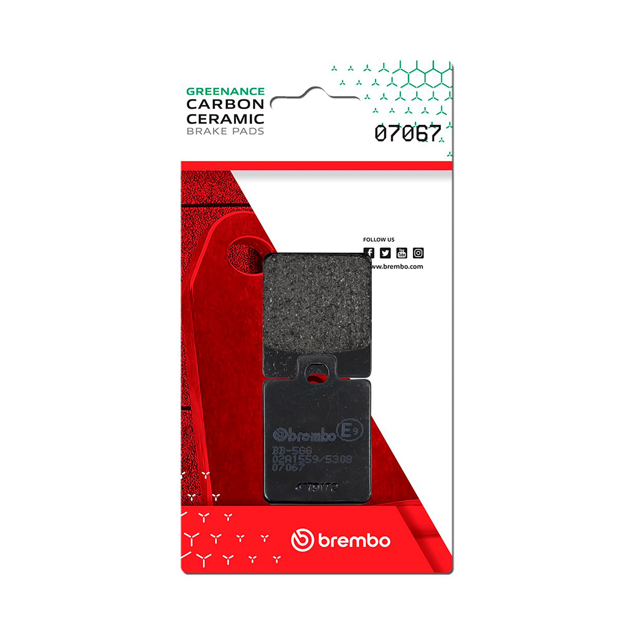Brzdové obloženie BREMBO 07067 CC SCOOTER