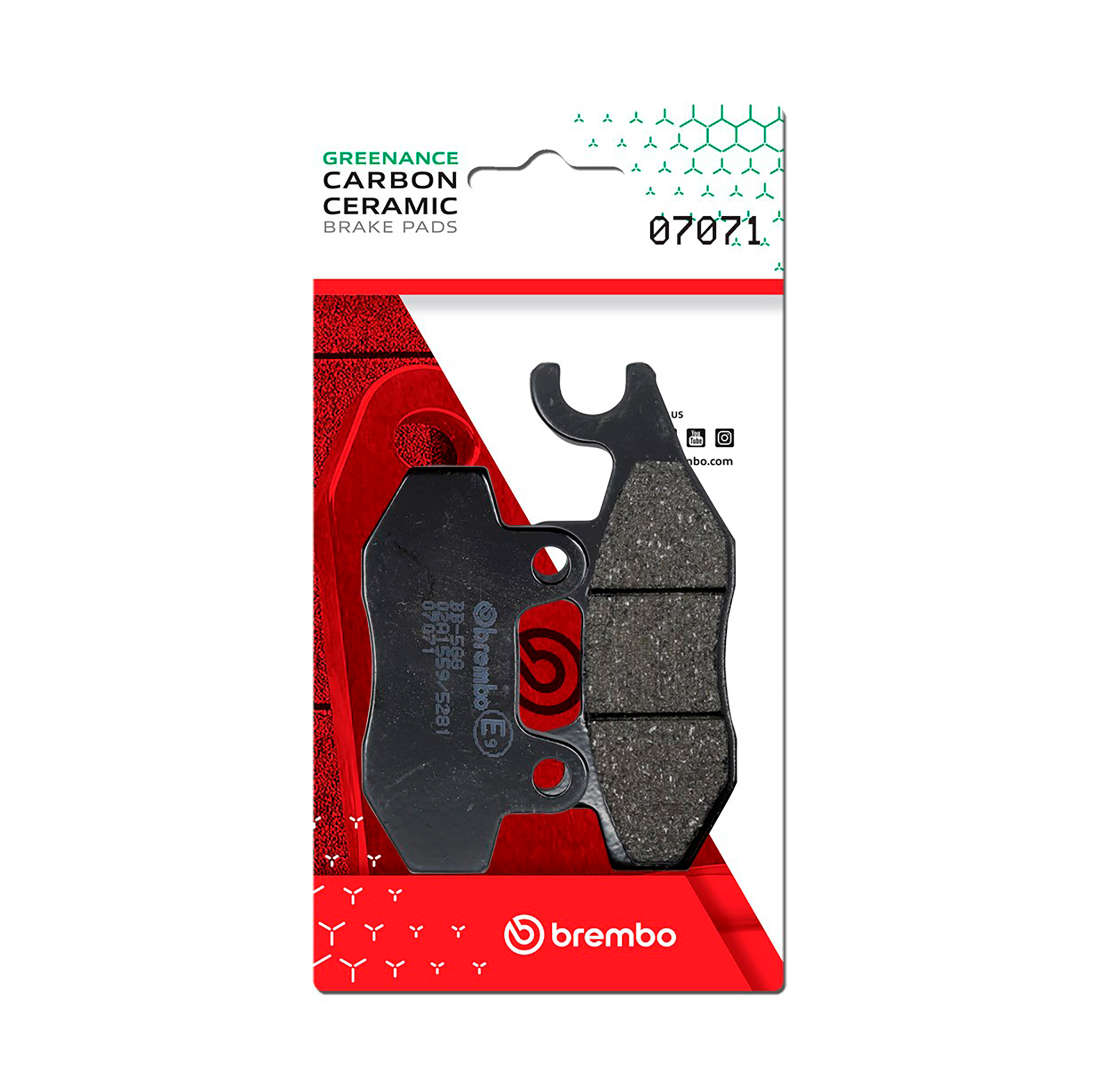 Brzdové obloženie BREMBO 07071 CC SCOOTER
