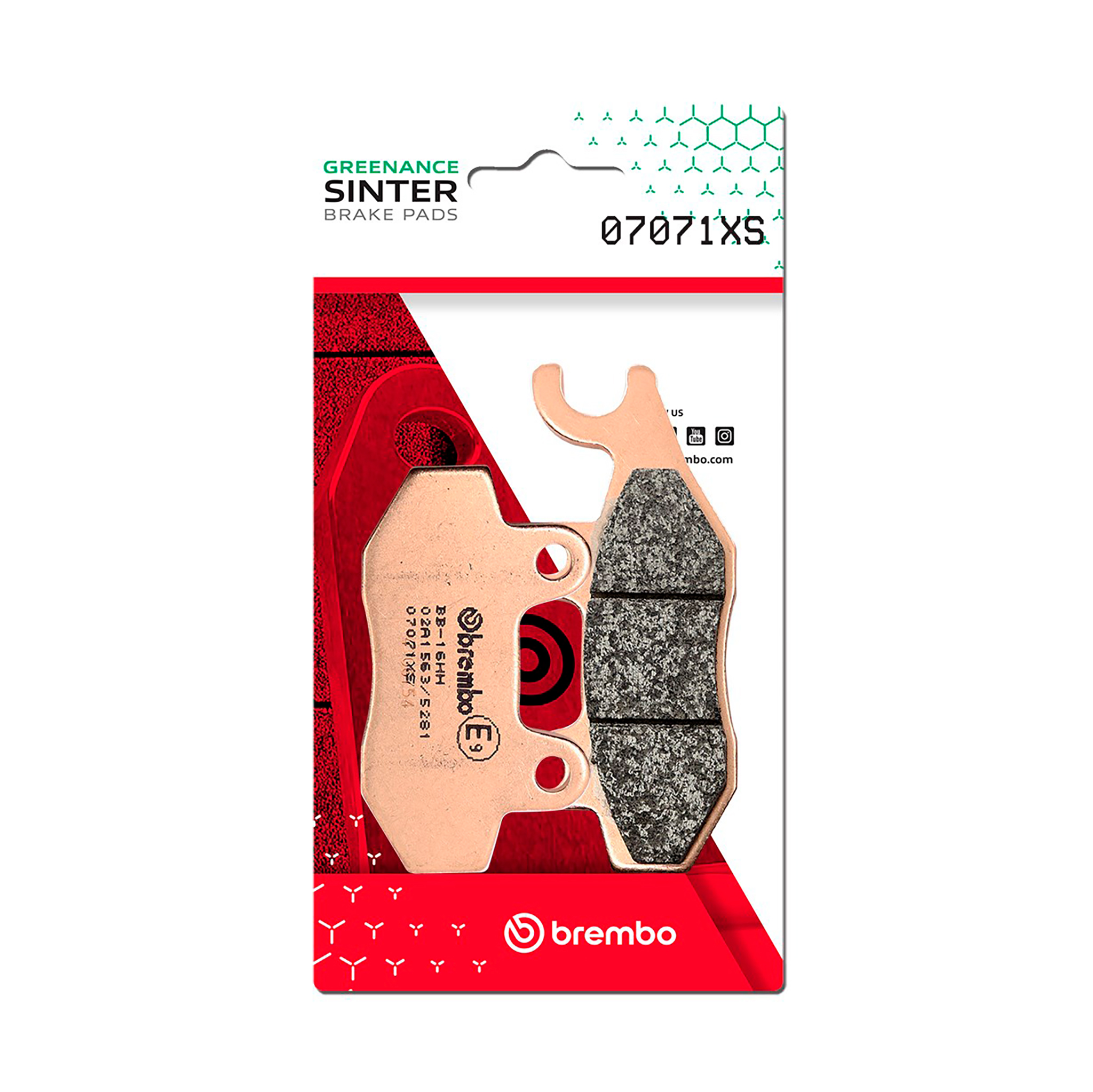 Brzdové obloženie BREMBO 07071XS