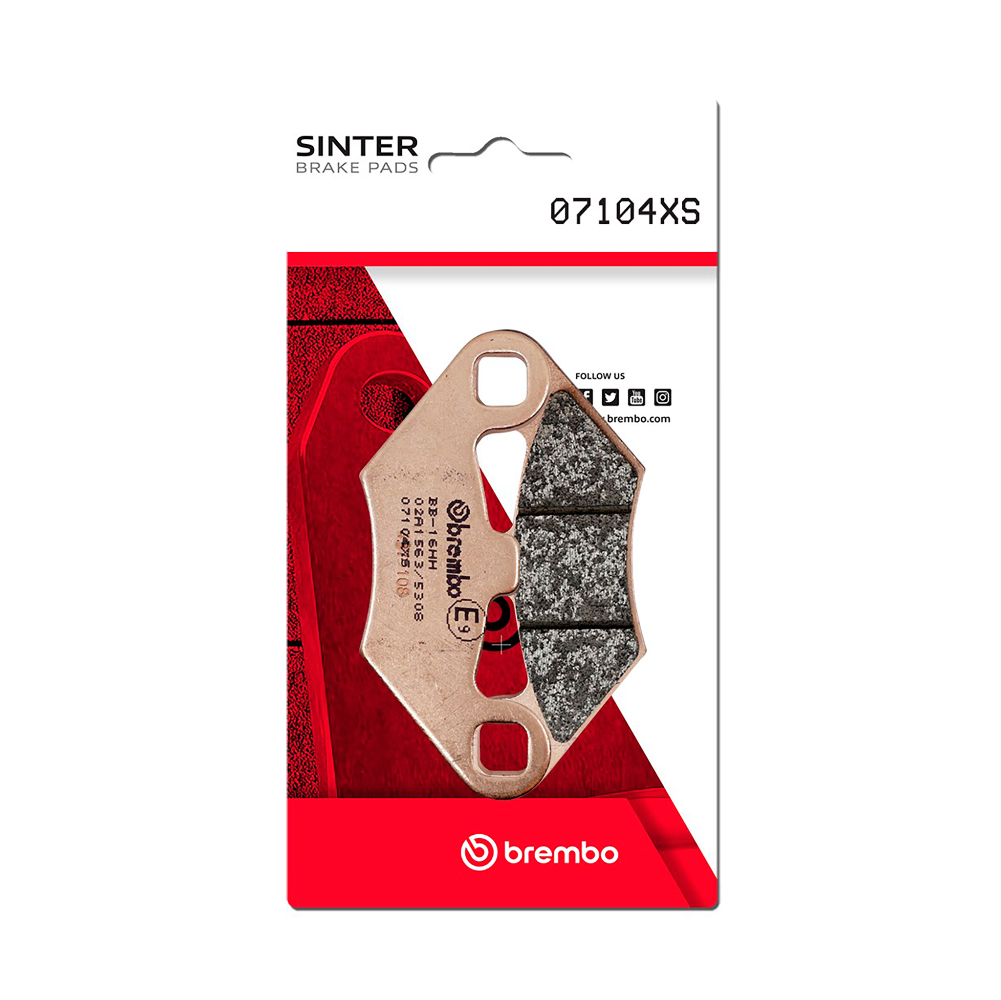 Brzdové obloženie BREMBO 07104XS pre PEUGEOT Metropolis 400 2015-2016, PEUGEOT Metropolis 400 2015-2016