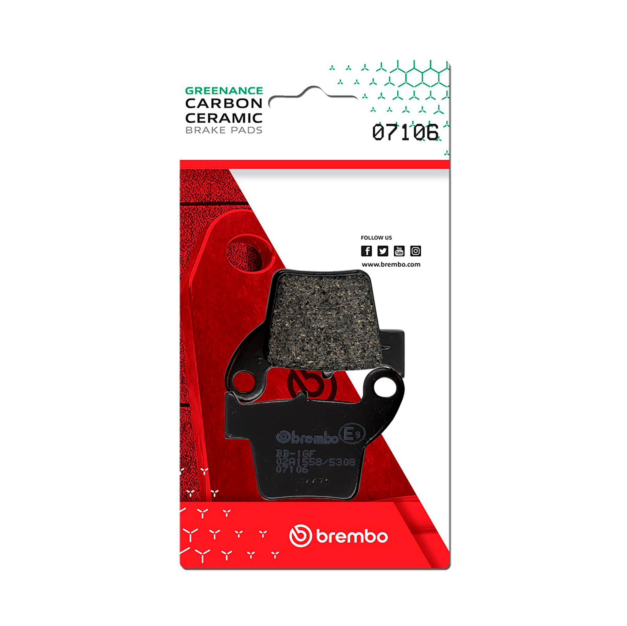 Brzdové obloženie BREMBO 07106 CC SCOOTER