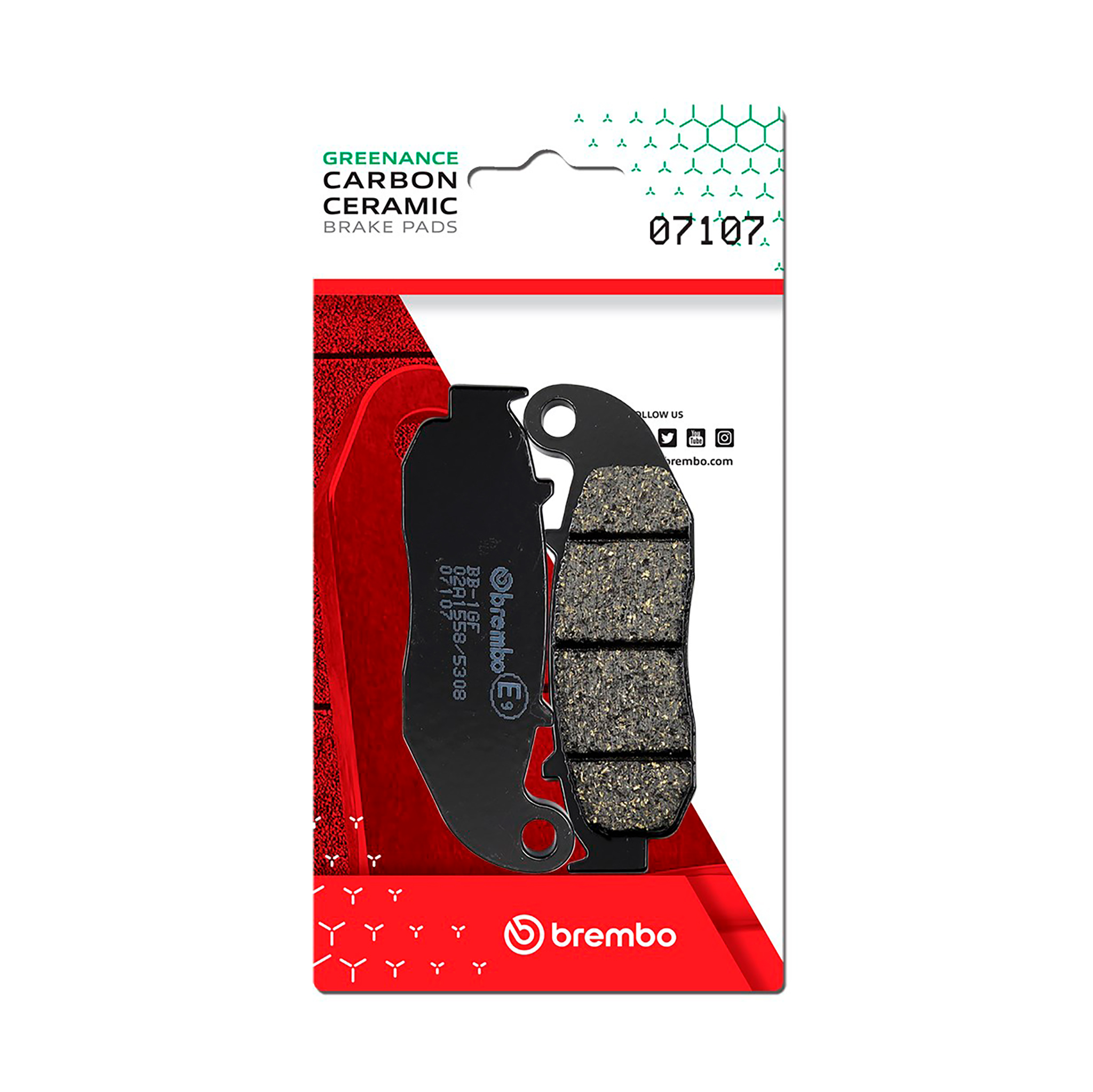 Brzdové obloženie BREMBO 07107 GENUINE