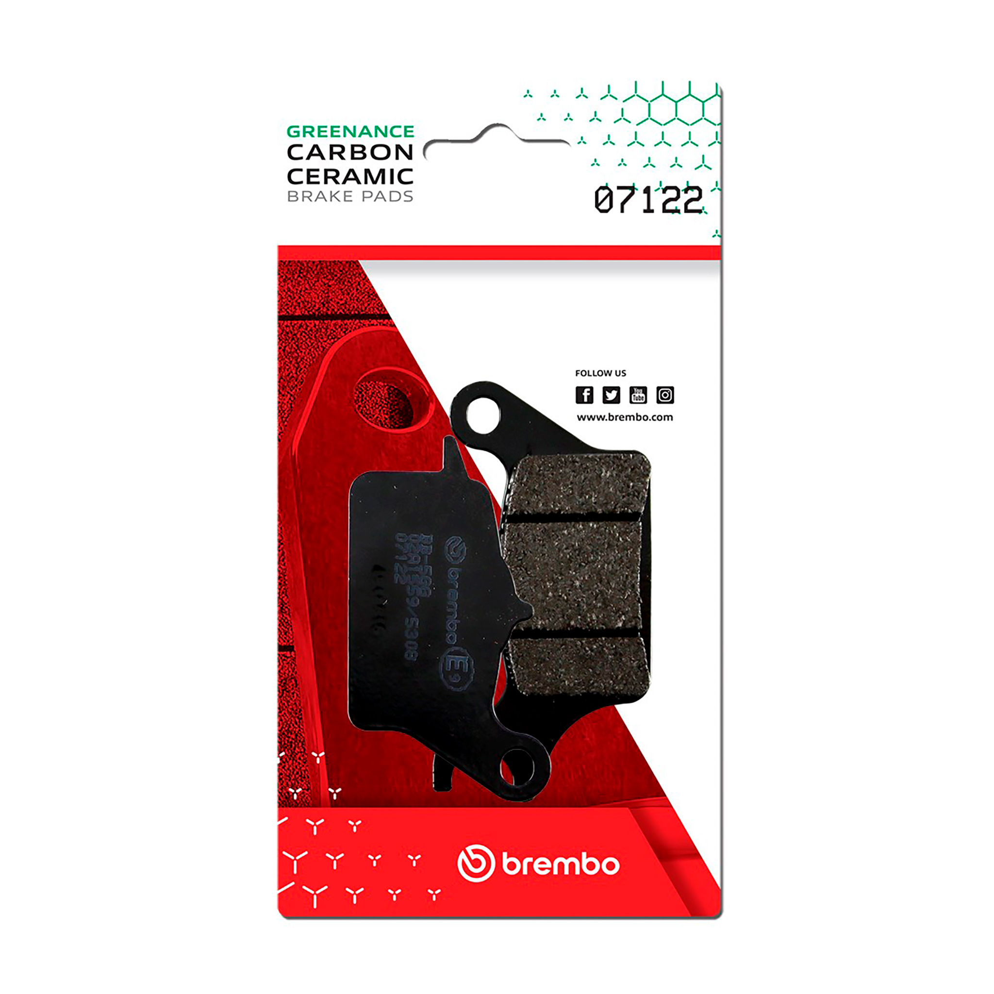 Brzdové obloženie BREMBO 07122 CC SCOOTER