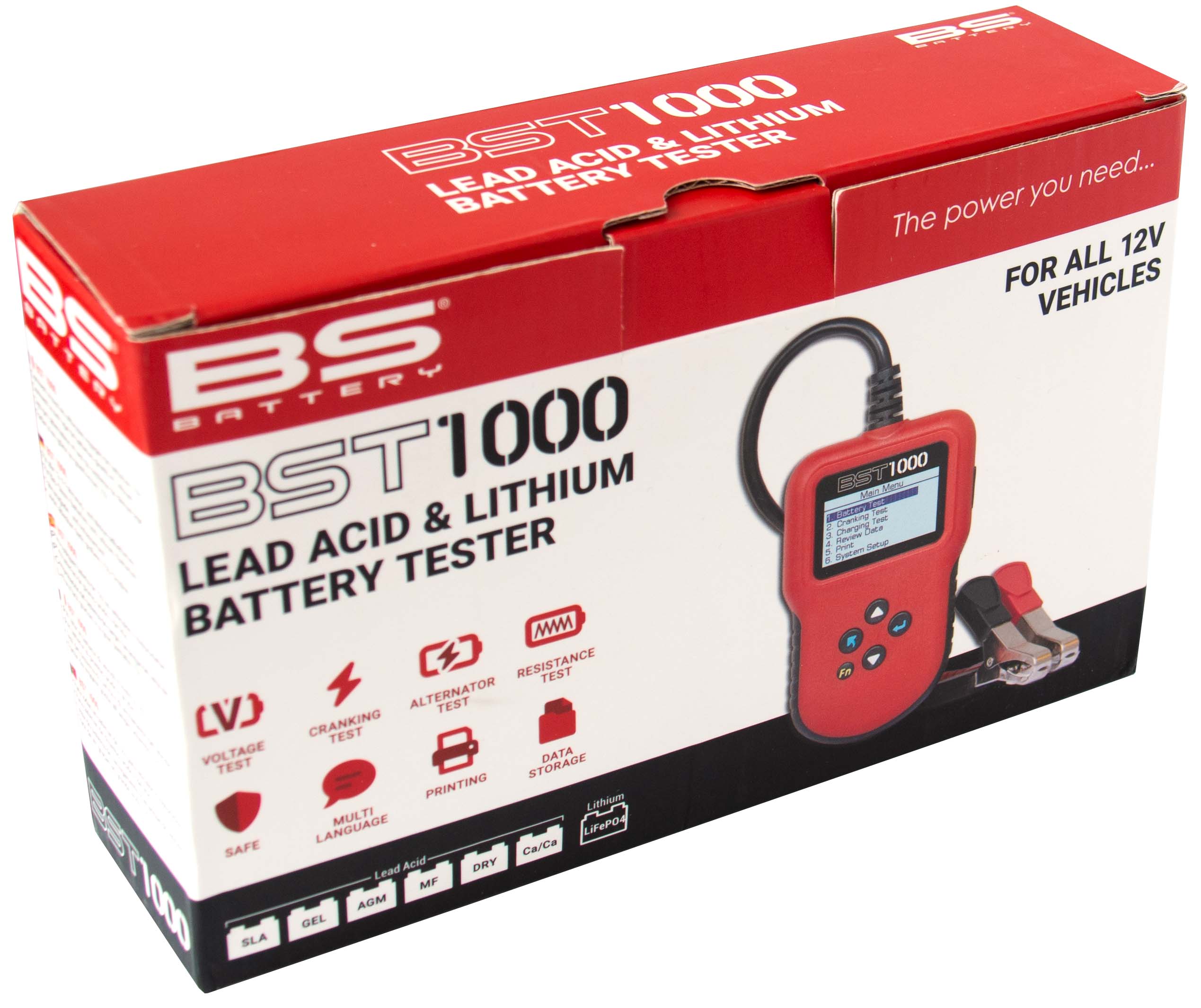 BS-BATTERY Tester olovených a lítiových batérií BST1000