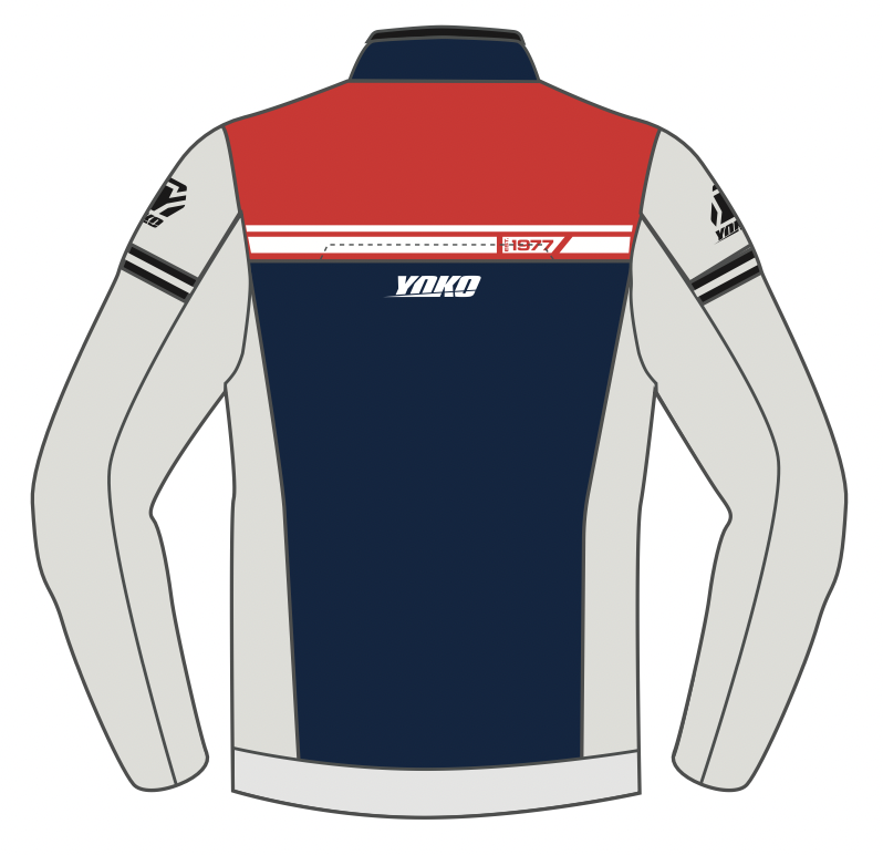 Geaca YOKO GARTSA grey / navy / red S [1]