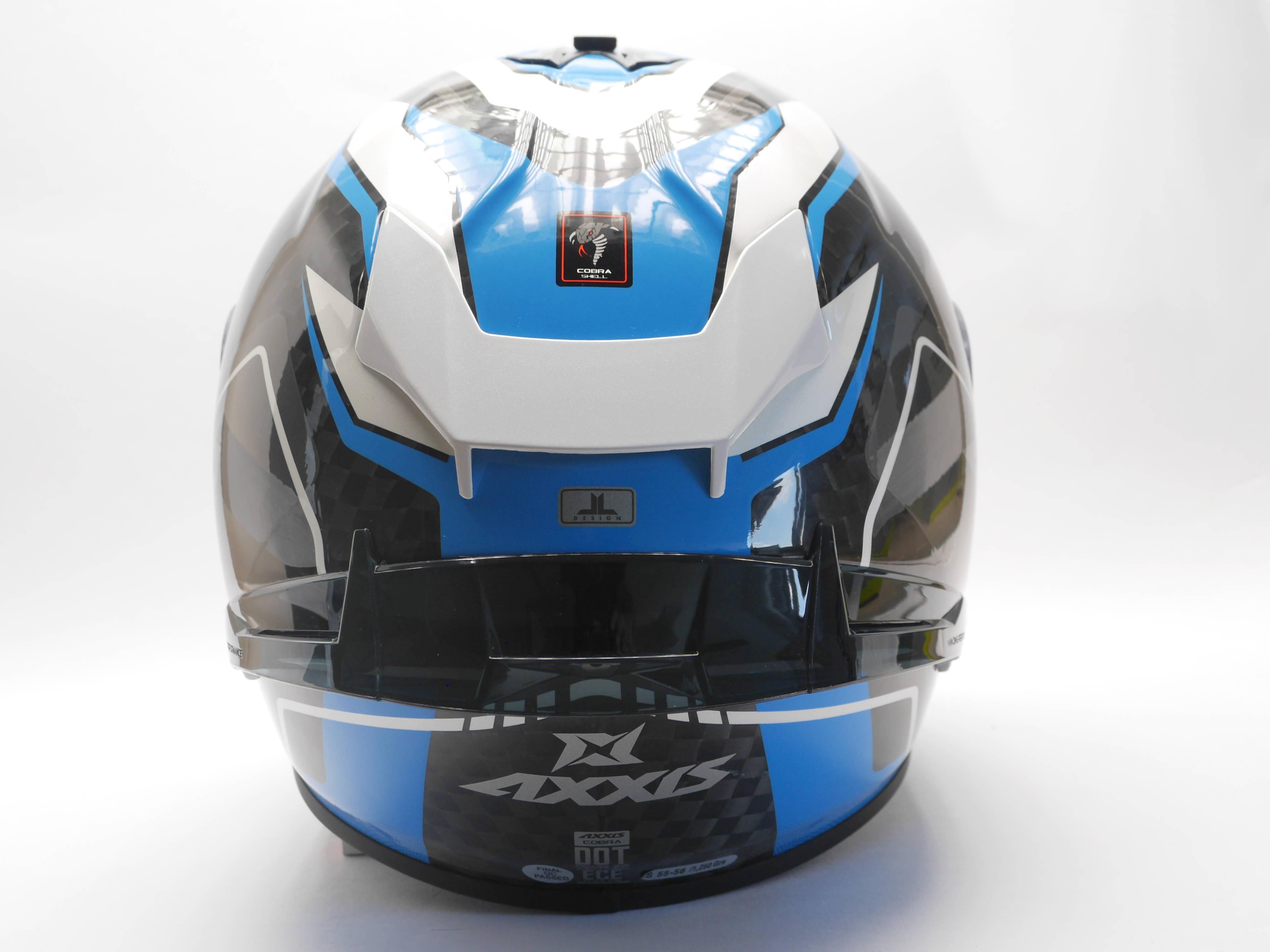 Casca integrala AXXIS COBRA rage a0 gloss pearl white S [2]