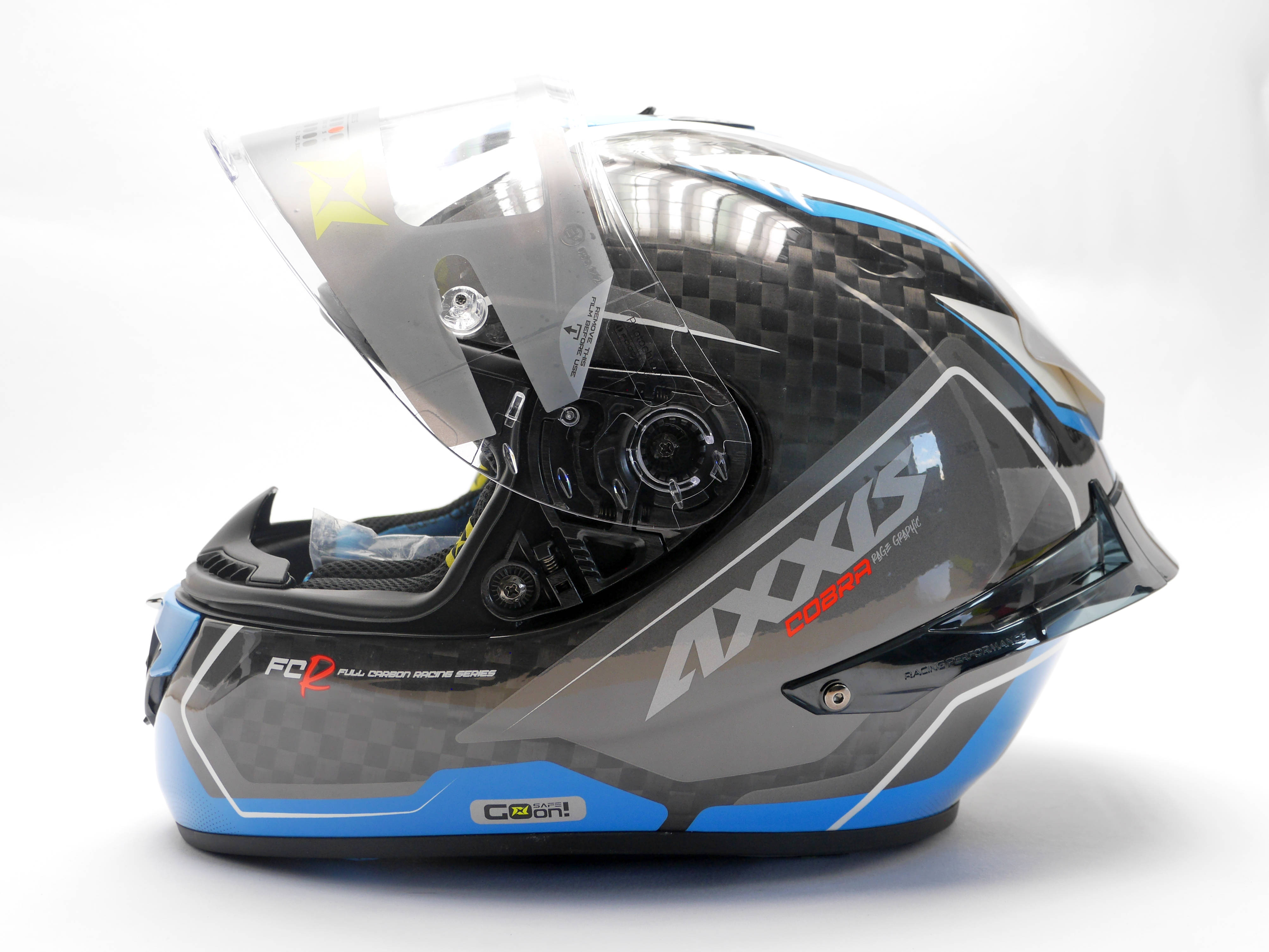 Casca integrala AXXIS COBRA rage a0 gloss pearl white S [3]