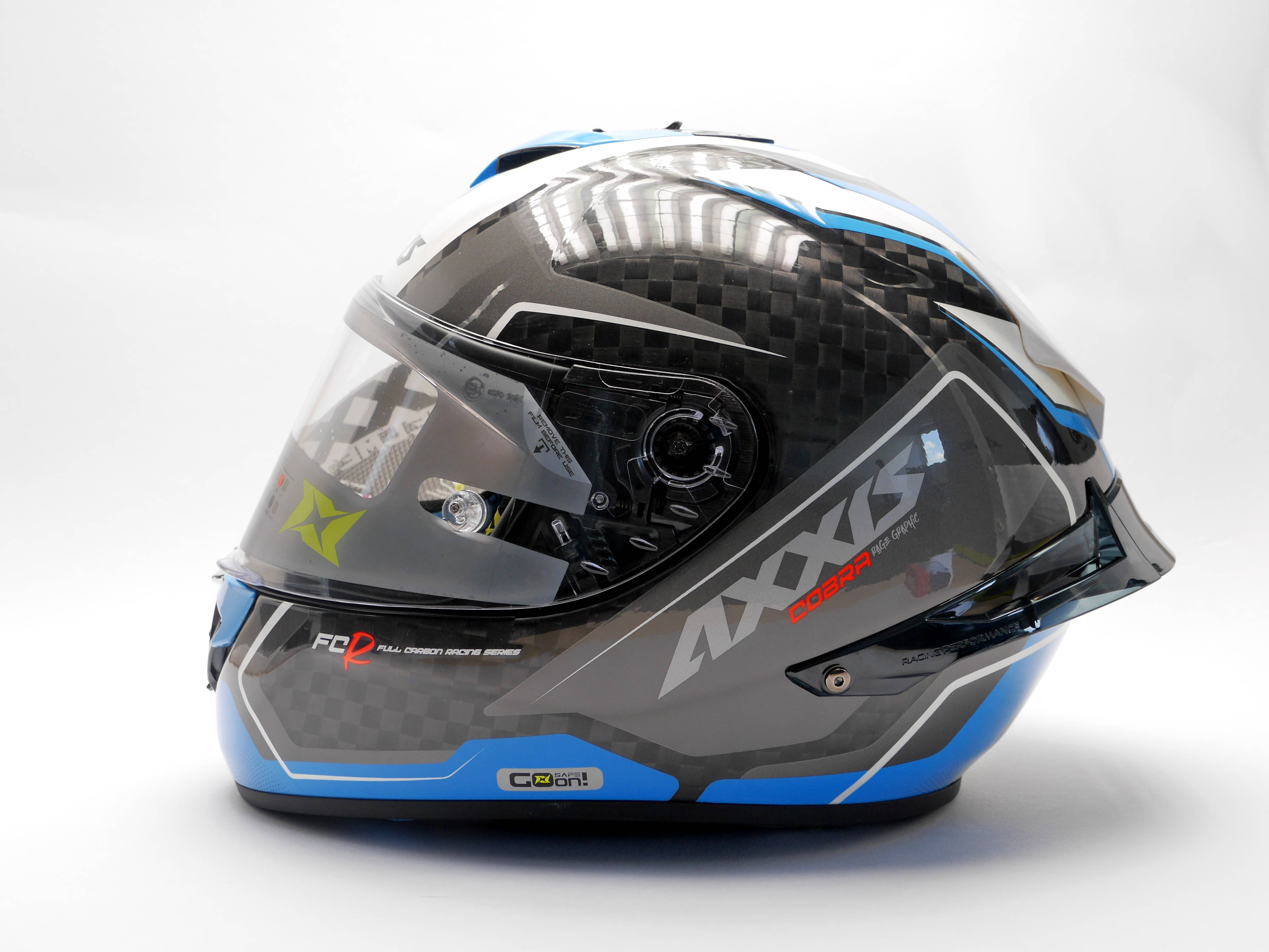 Casca integrala AXXIS COBRA rage a0 gloss pearl white S [4]