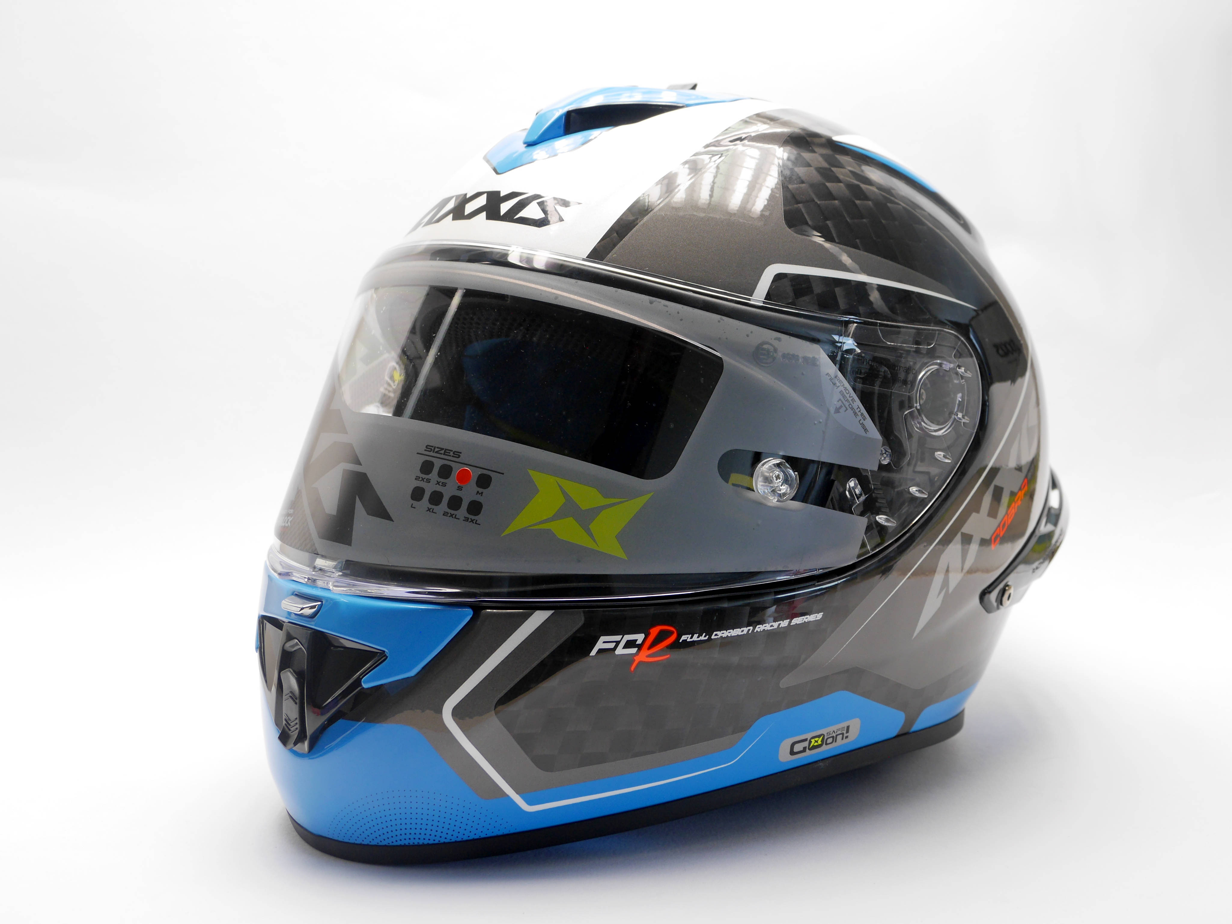 Casca integrala AXXIS COBRA rage a0 gloss pearl white S [1]