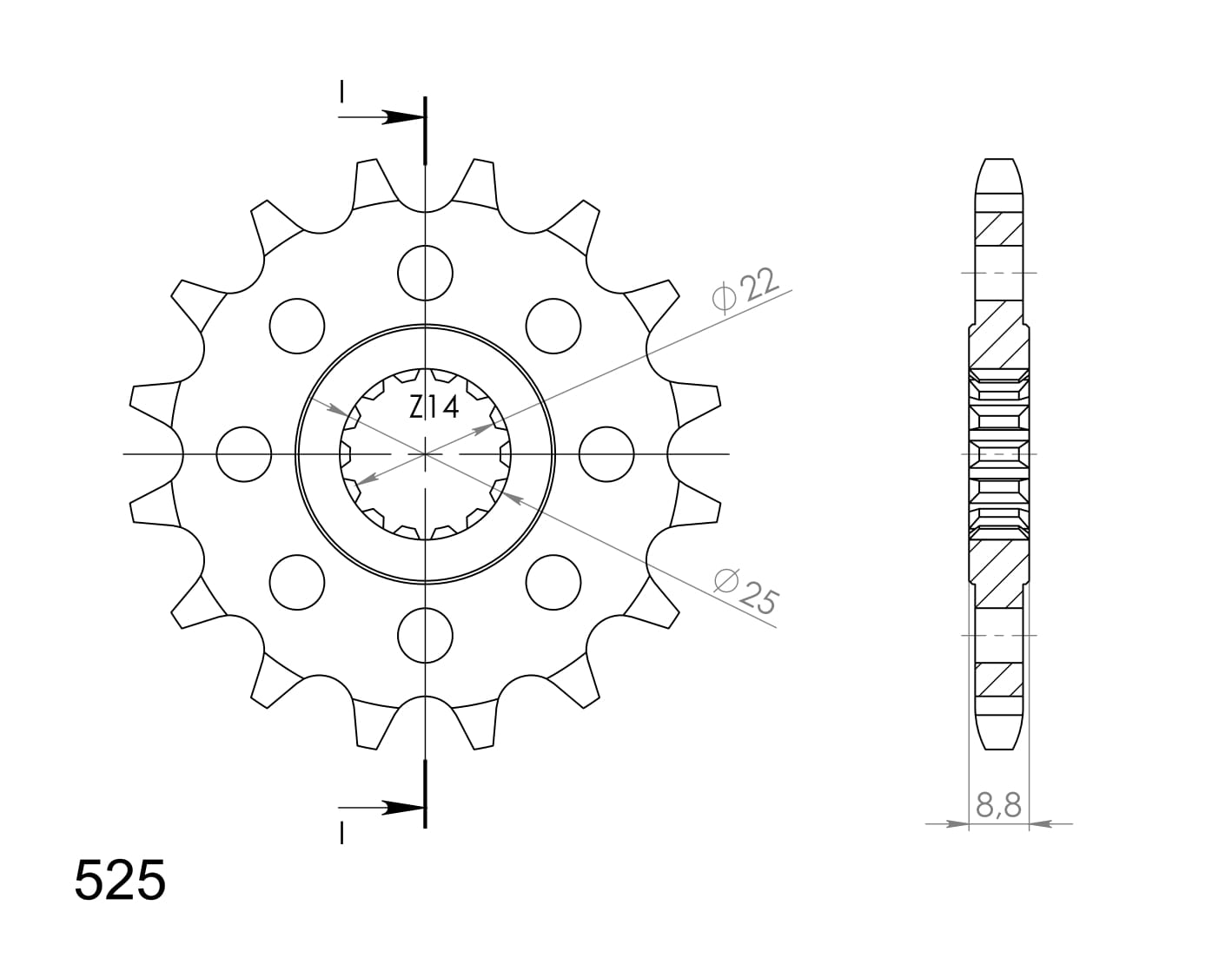 Pinion fata SUPERSPROX [1]