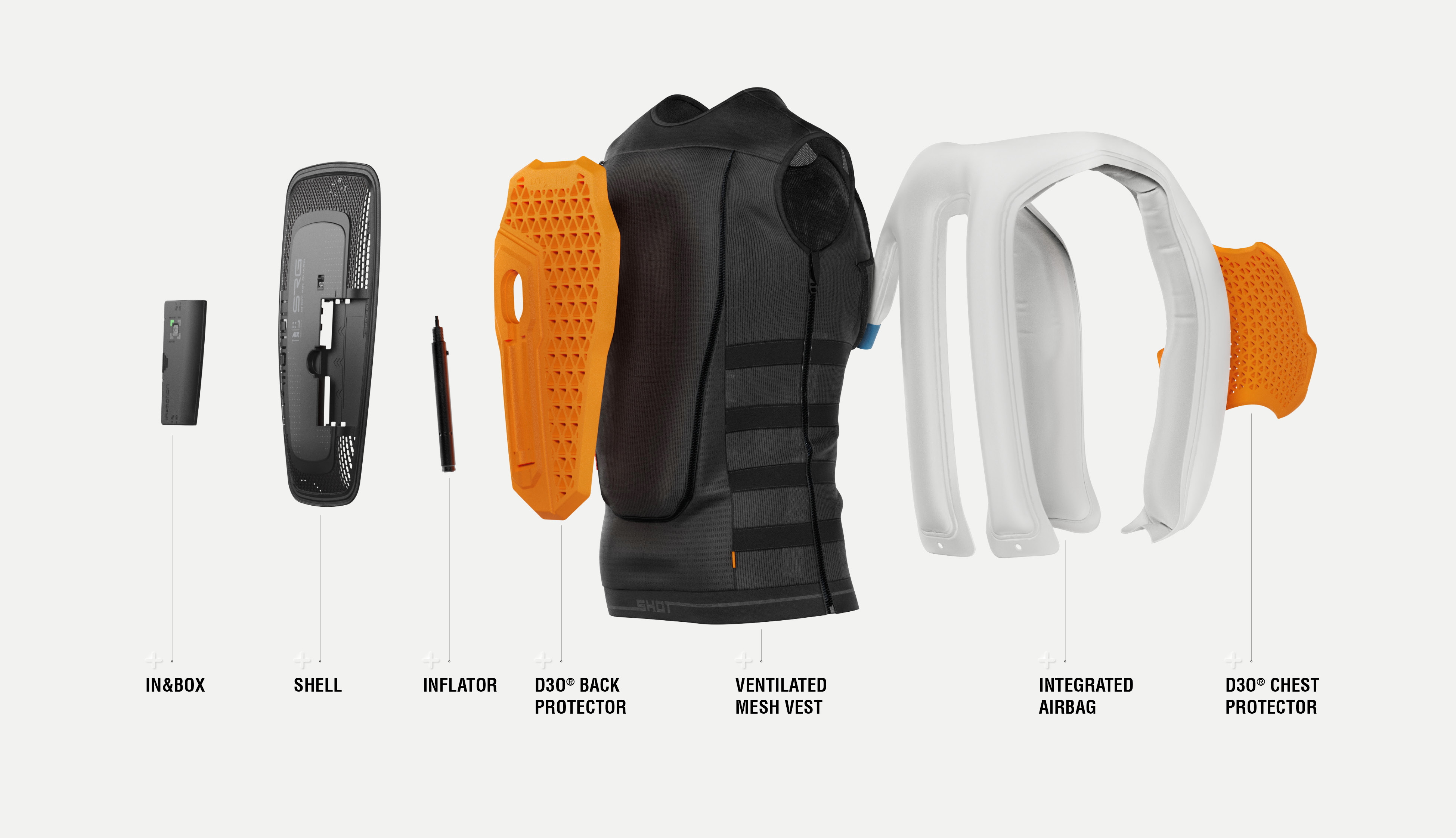 Airbag vest SRG SHOT AIR GUARD SRG-1 Negru XS [3]