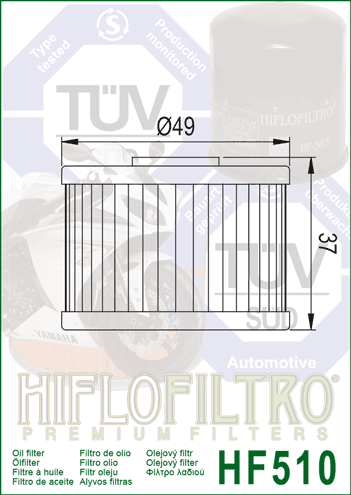 Olejový filter HIFLOFILTRO HF510